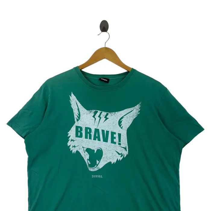 Diesel DIESEL ITALY BRAVE Wild Cat Independent Tee Shirt Top Size L / US 10 / IT 46 - 2 Thumbnail