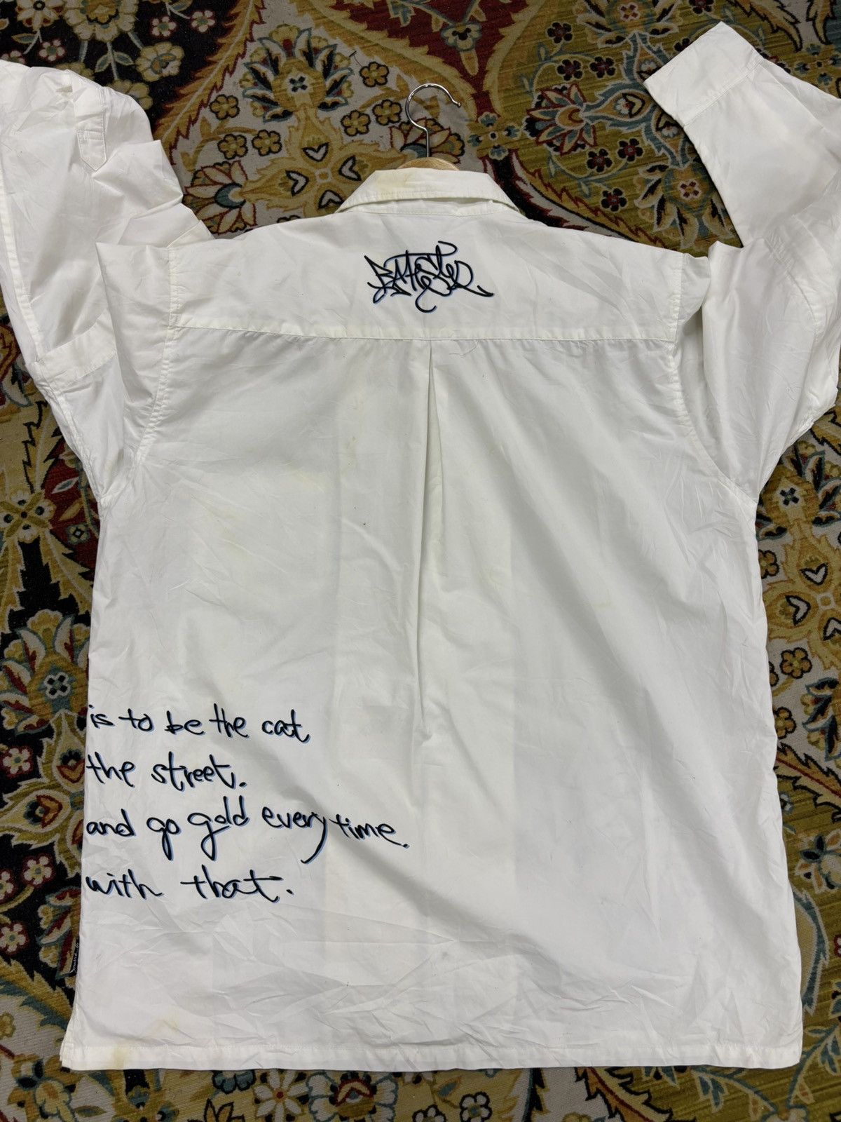 Other Y2K VINTAGE BOBBY GANG HIP HOP 2 WAY ZIPPER COLLAR SHIRT Size US L / EU 52-54 / 3 - 12 Thumbnail