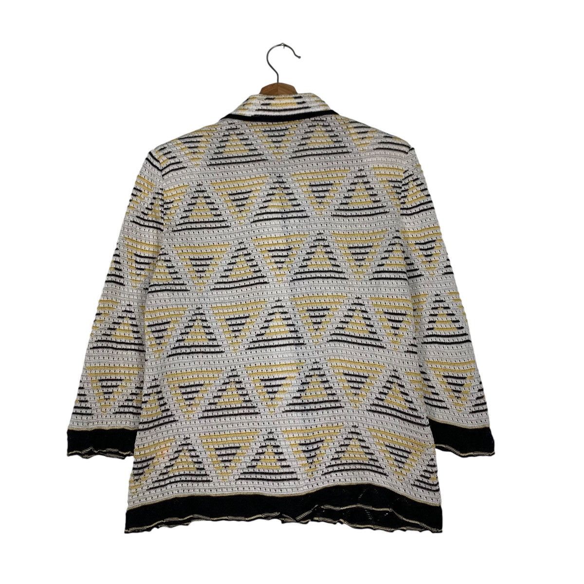 Japanese Brand LIOLA Triangle Logo All Over Button Jacket #1194-C54 Size M / US 6-8 / IT 42-44 - 7 Thumbnail