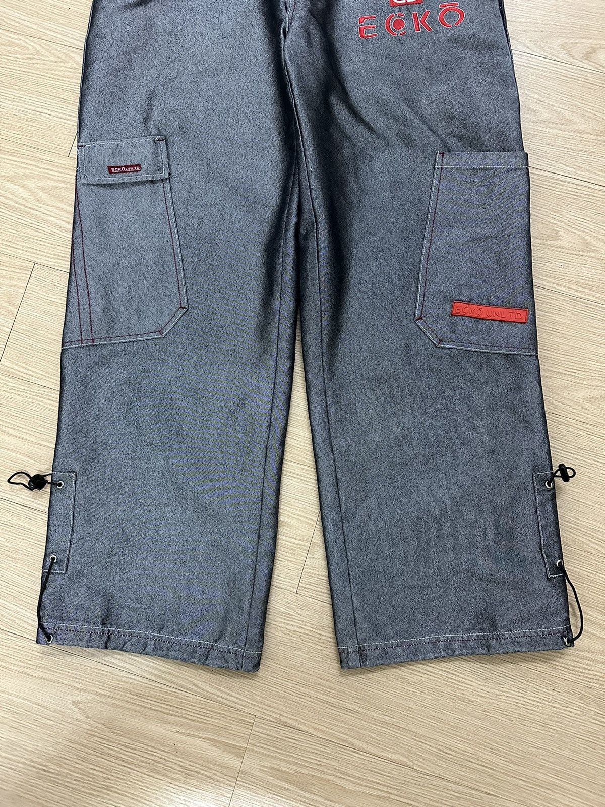 Ecko Unltd. × JNCO × Vintage Rare Vintage Y2K Ecko Unltd Baggy Goth Bondage Jeans Jnco Size US 34 / EU 50 - 4 Thumbnail