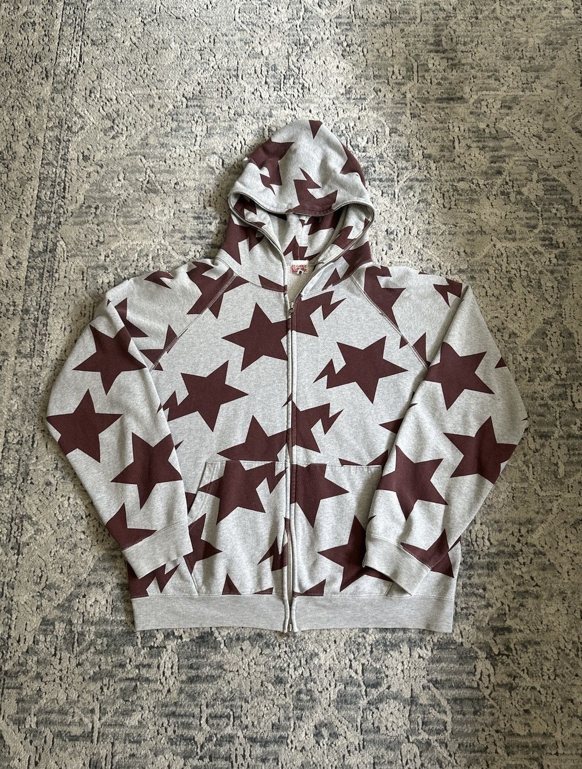 Bape Bapesta Star Pattern Full Zip Hoodie | Grailed