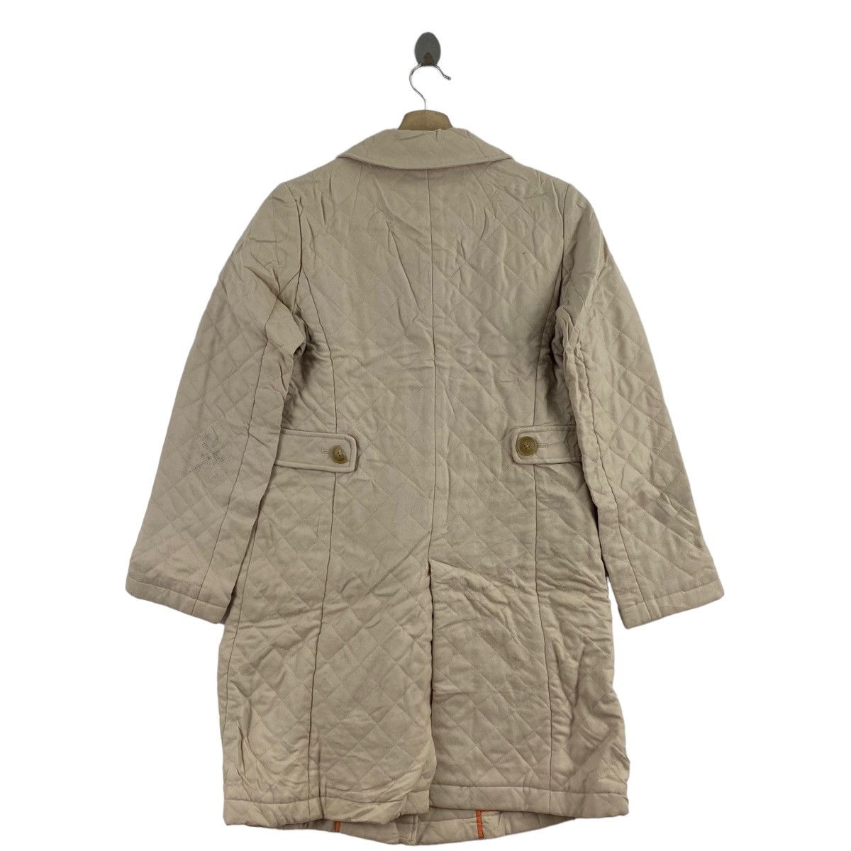 Japanese Brand SHIPS Japanese Brand Button Up Quilted Beige Parka Long Size S / US 4 / IT 40 - 3 Thumbnail