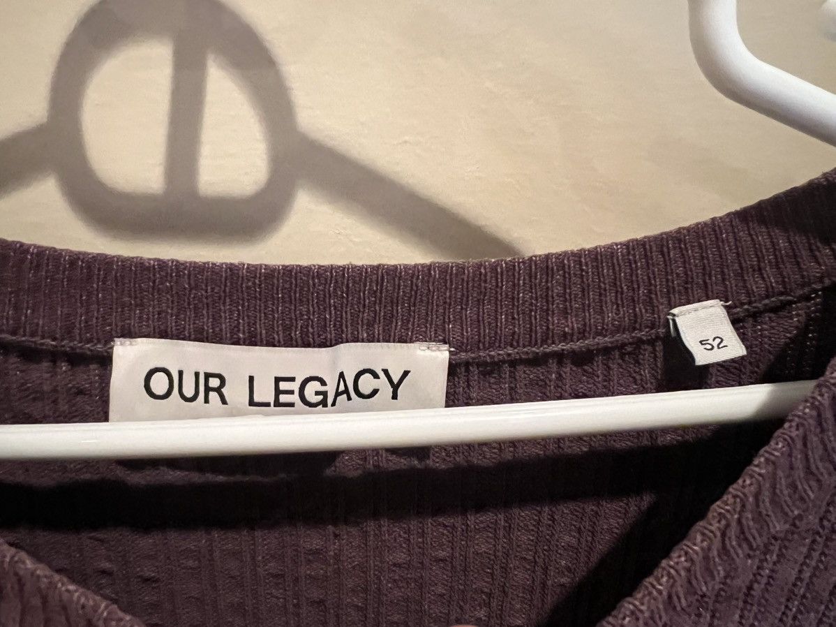 Our Legacy Our Legacy Ribbed Recycled Silk-Blend Sweater Size US L / EU 52-54 / 3 - 3 Thumbnail