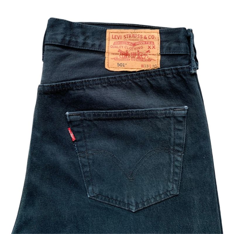 Levi's Vintage straight fit black jeans - Levi's 501 Size US 28 / EU 44 - 4 Thumbnail