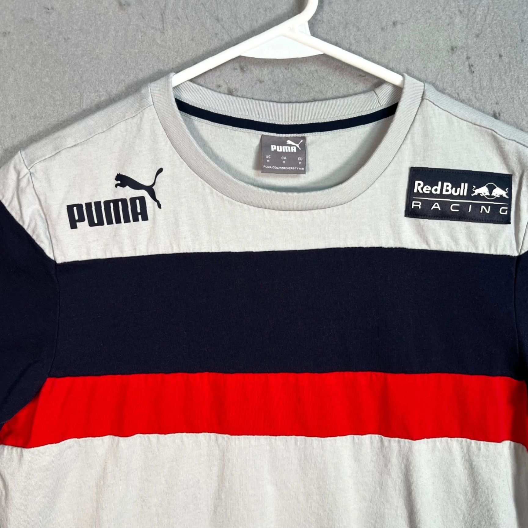 Puma Puma Red Bull Racing Formula 1 Mens T-Shirt M Gray Cotton Short Sleeve Crew Neck 2020s Sports All Seasons Mens Size US M / EU 48-50 / 2 - 5 Thumbnail
