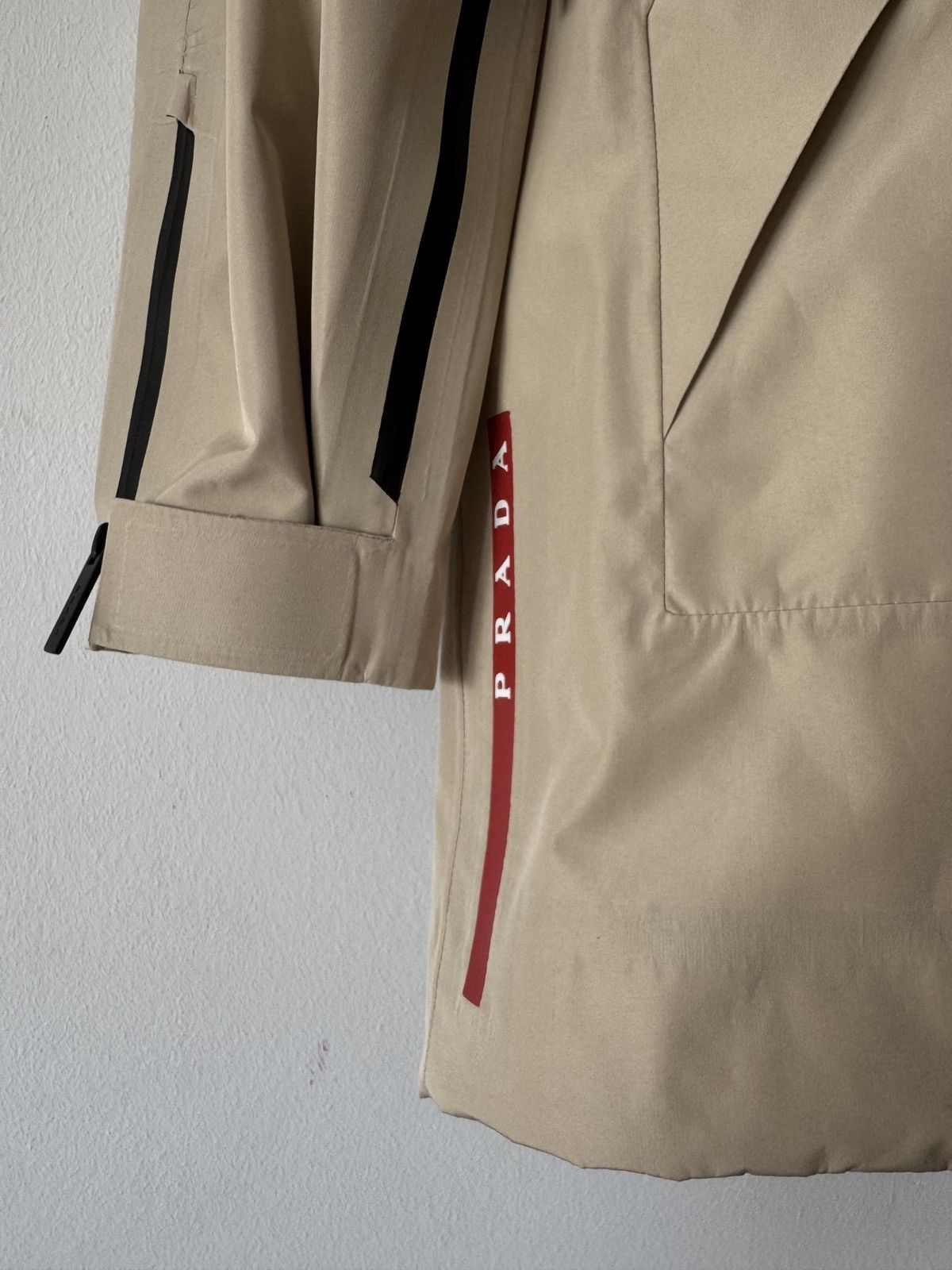Prada 🔥🔥 Prada Linea Rossa Beige Rain Jacket Size US L / EU 52-54 / 3 - 4 Thumbnail