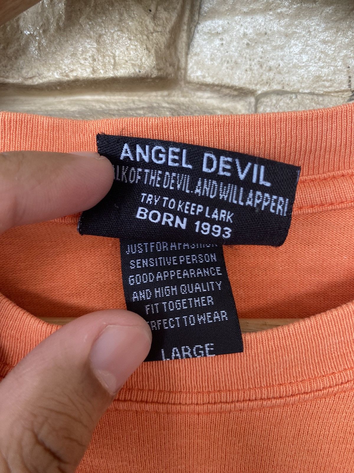 Vintage Vintage Y2K Angel Devil Backhit Tees affliction tribal gothic grunge Size US L / EU 52-54 / 3 - 13 Thumbnail