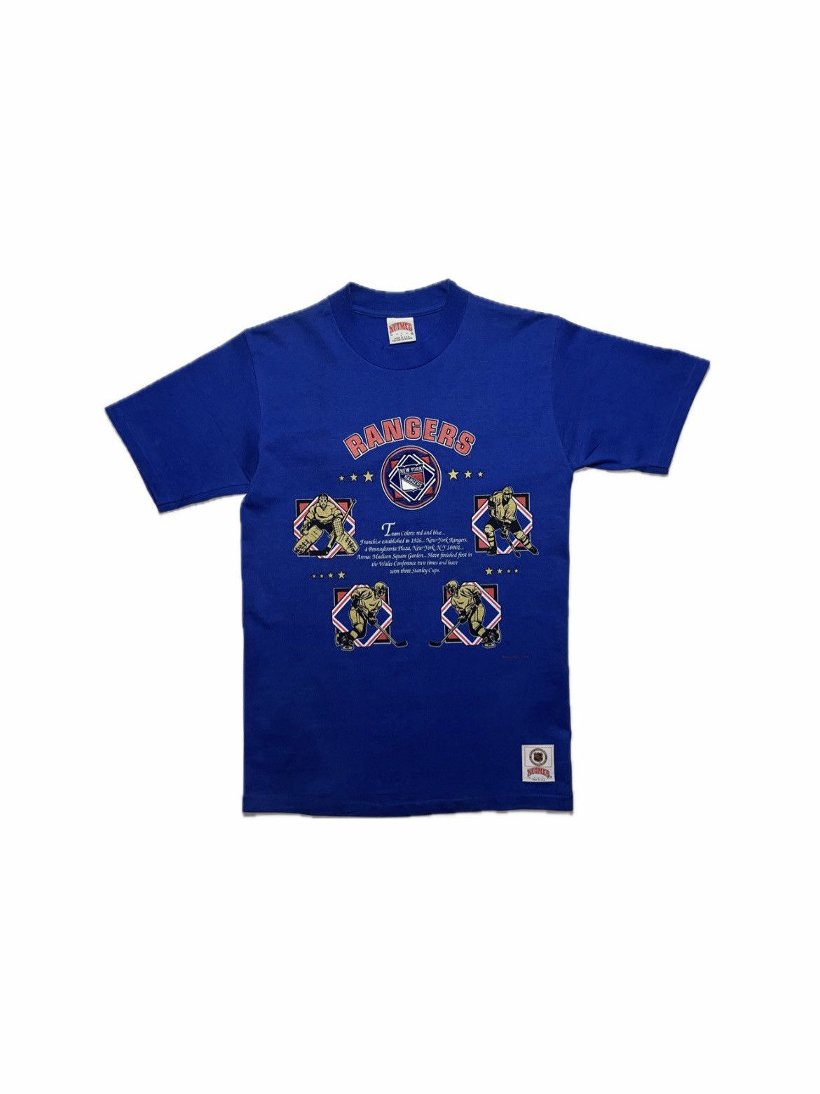 Nutmeg Vintage 90’s New York Rangers NUTMEG single stitch t-shirt Size US L / EU 52-54 / 3 - 1 Thumbnail