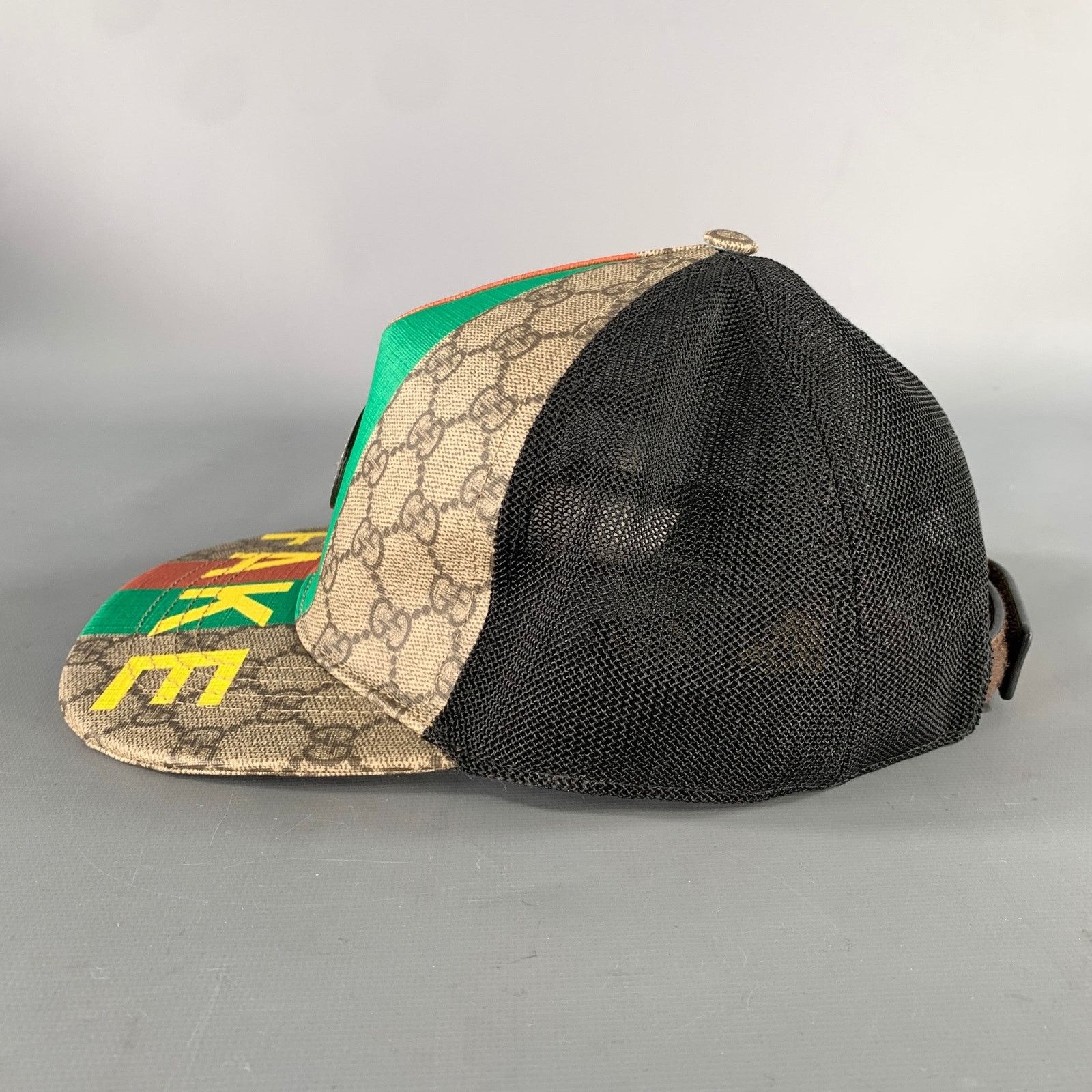 Gucci GUCCI Tan Black Monogram Polyester Blend Hats Size ONE SIZE - 5 Thumbnail