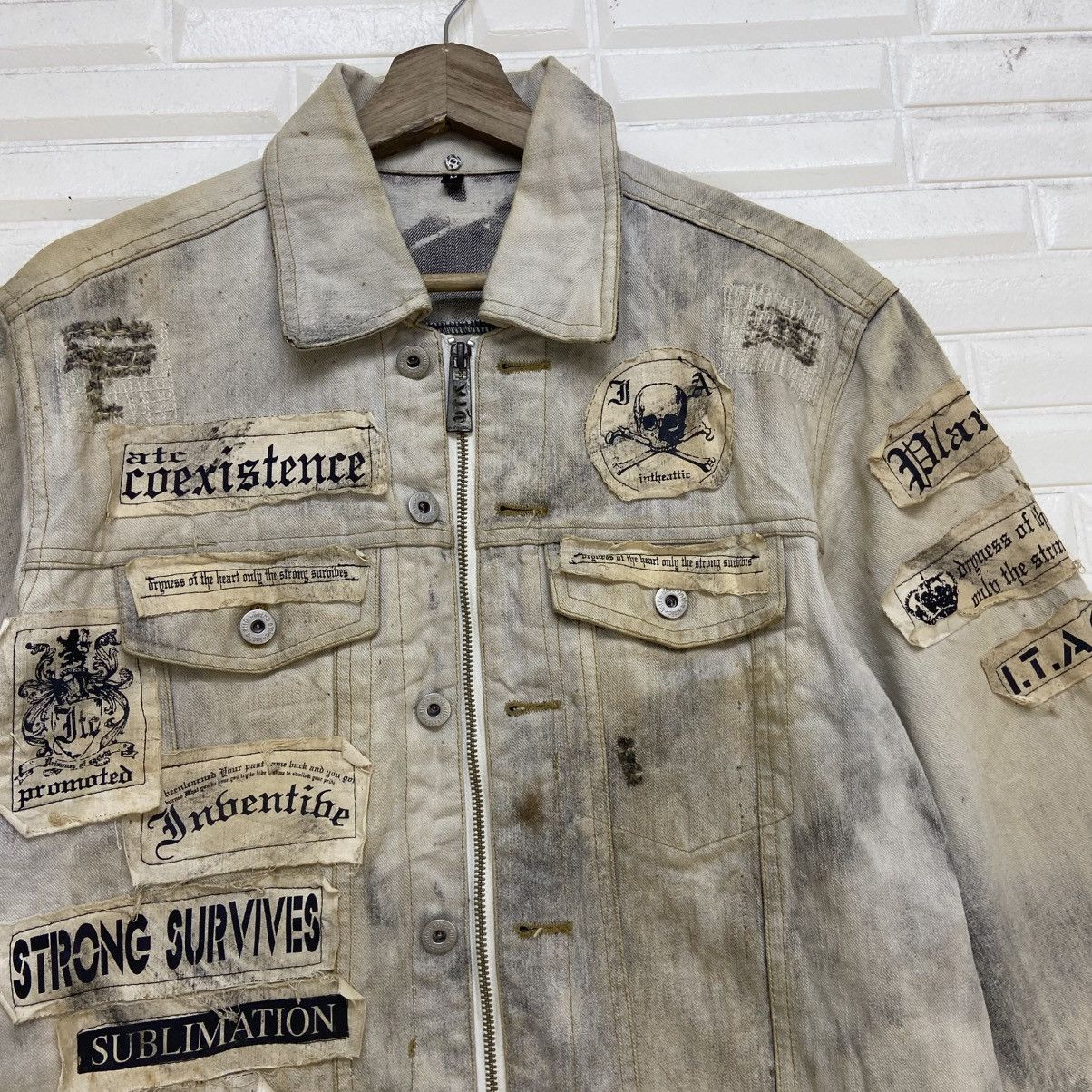 In The Attic Skull Prisoners Punk Street Fashion Distressed Denim Trucker Size US S / EU 44-46 / 1 - 11 Thumbnail