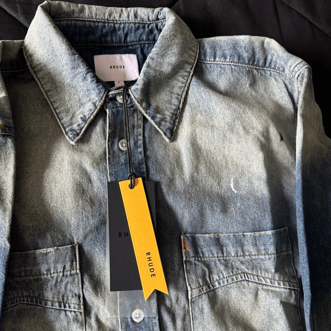 Rhude Rhude Paint Splatter Denim Shirt – Medium – New Size US M / EU 48-50 / 2 - 3 Thumbnail
