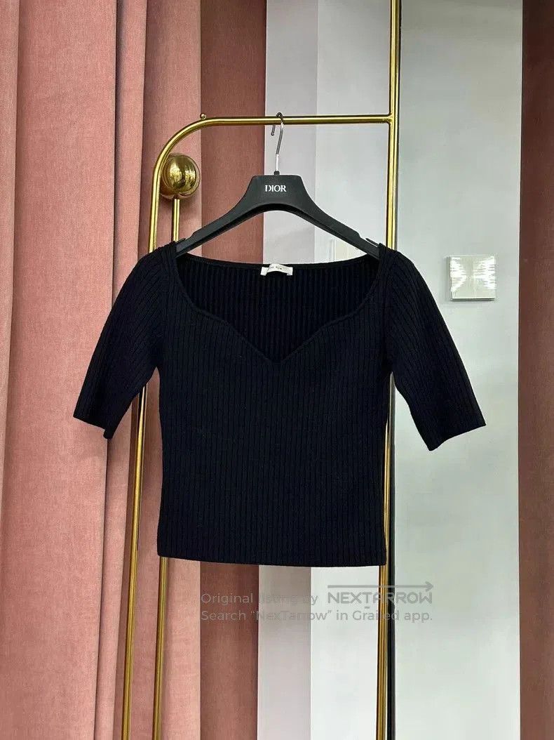 The Row The Row Grais Black Rib Wool Top. Size US S / EU 44-46 / 1 - 1 Thumbnail