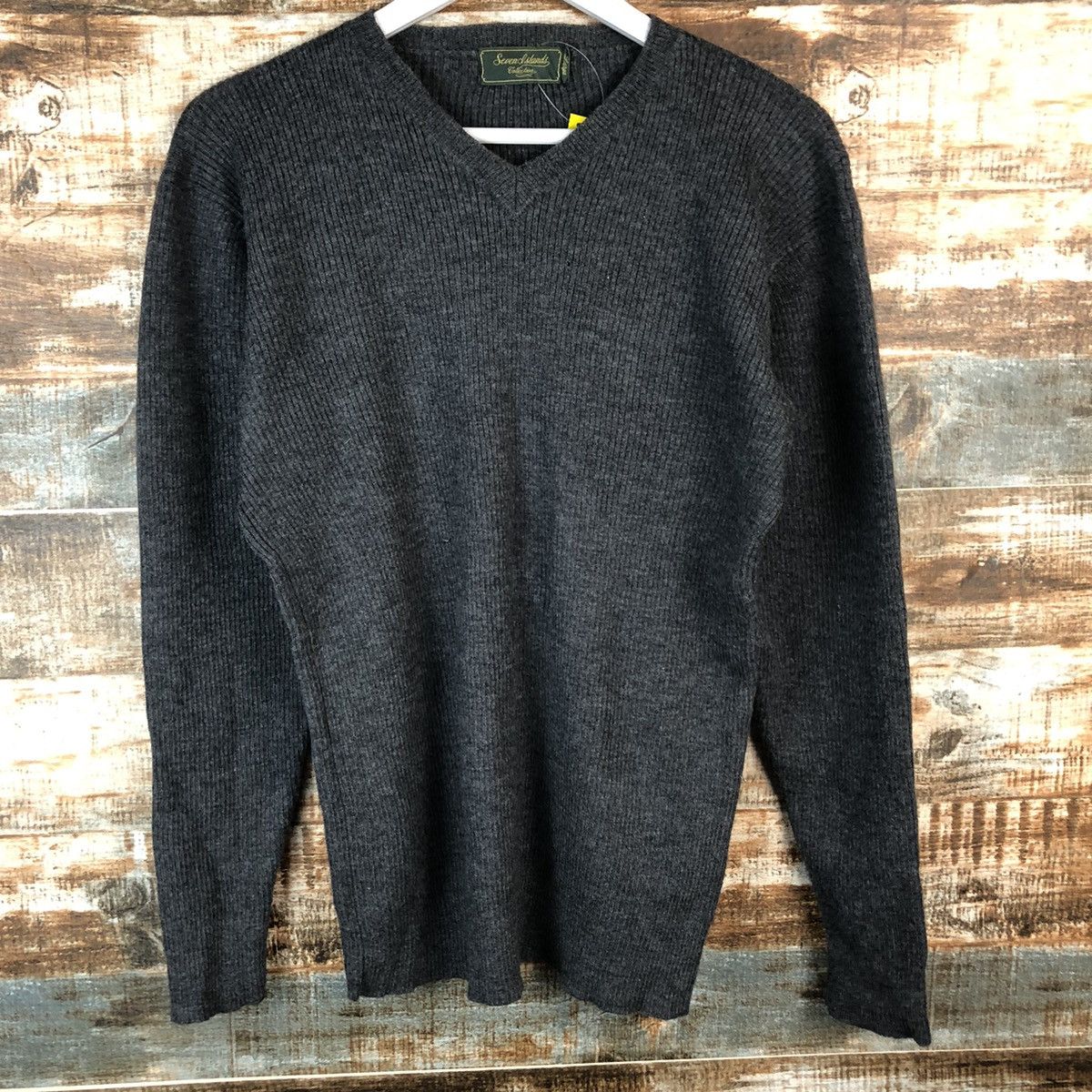 Homespun Knitwear × Japanese Brand Seven Island Grey Knitwear #A1356 Size M / US 6-8 / IT 42-44 - 6 Thumbnail
