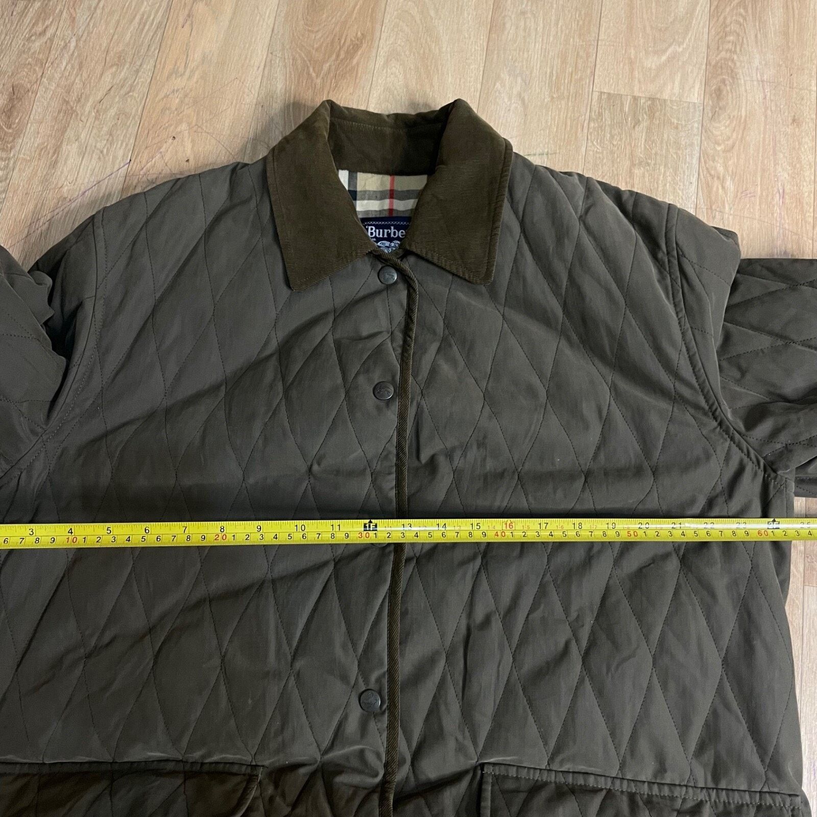 Burberry VINTAGE Burberry Quilted Jacket Nova check Diamond corduroy Size L / US 10 / IT 46 - 20 Thumbnail