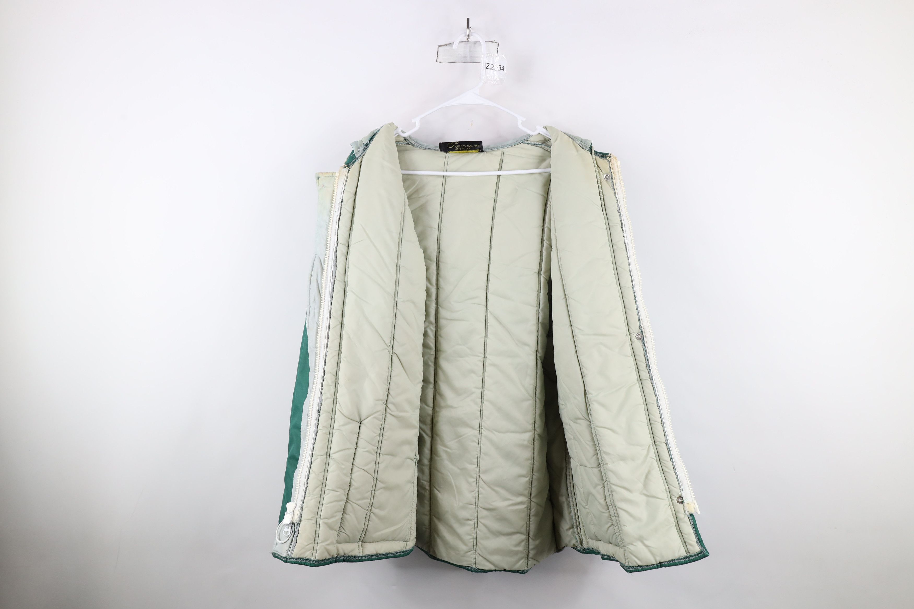 Vintage Vintage 70s Streetwear Hooded Quilted Puffer Jacket USA Size US L / EU 52-54 / 3 - 9 Thumbnail