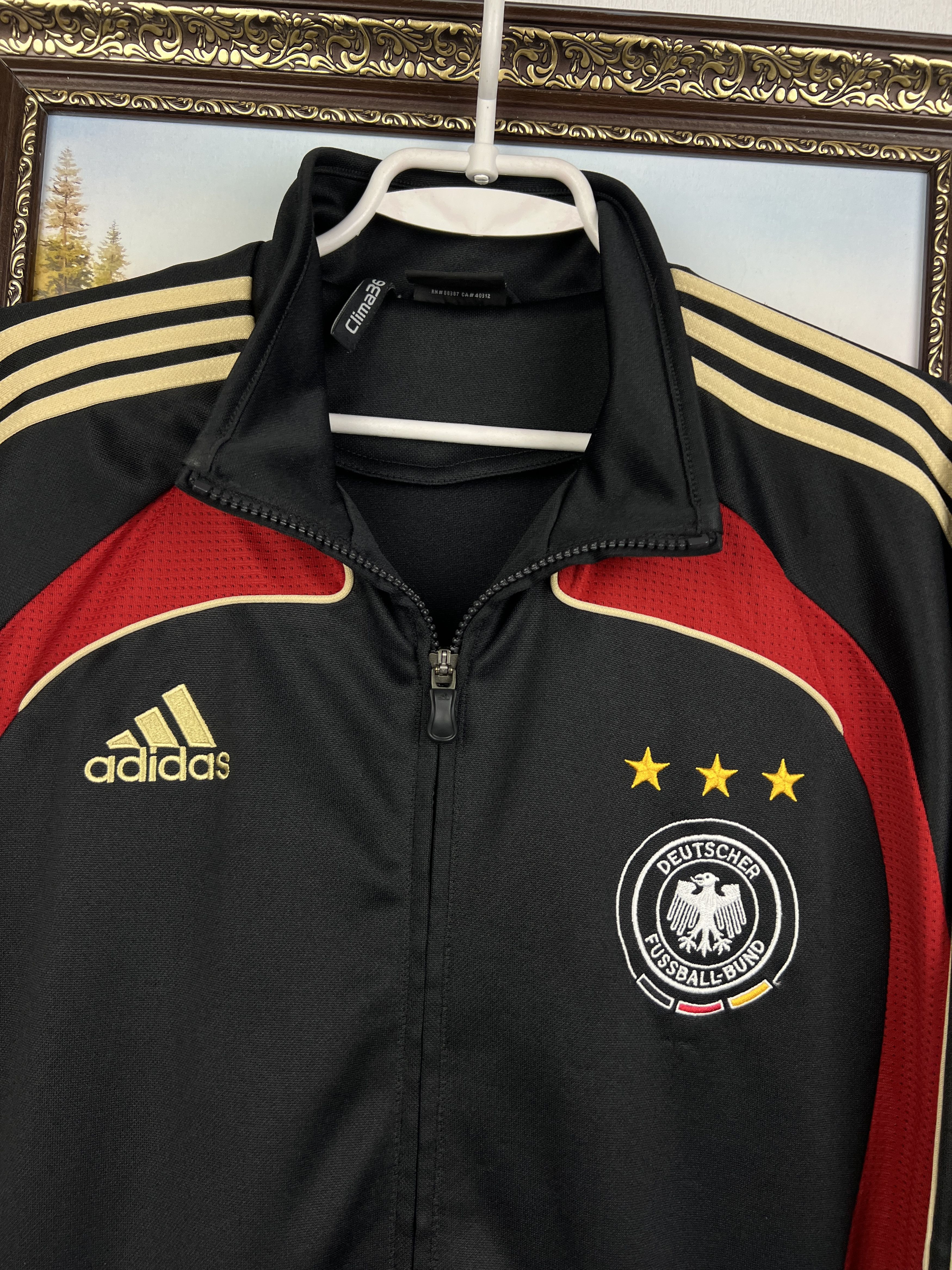 Adidas Vintage Germany Football Train Jacket Soccer Track Top Zip Size US M / EU 48-50 / 2 - 3 Thumbnail