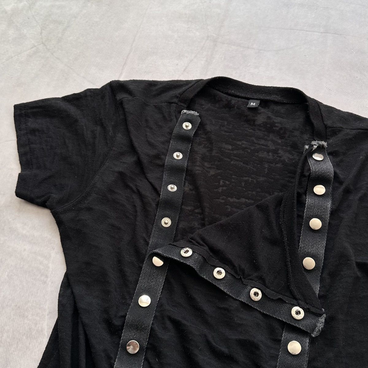 Hysteric Glamour × Undercover Gothic Studded Straps Mesh T Shirt LGB Tripp NYC Vibe Size M / US 6-8 / IT 42-44 - 7 Thumbnail