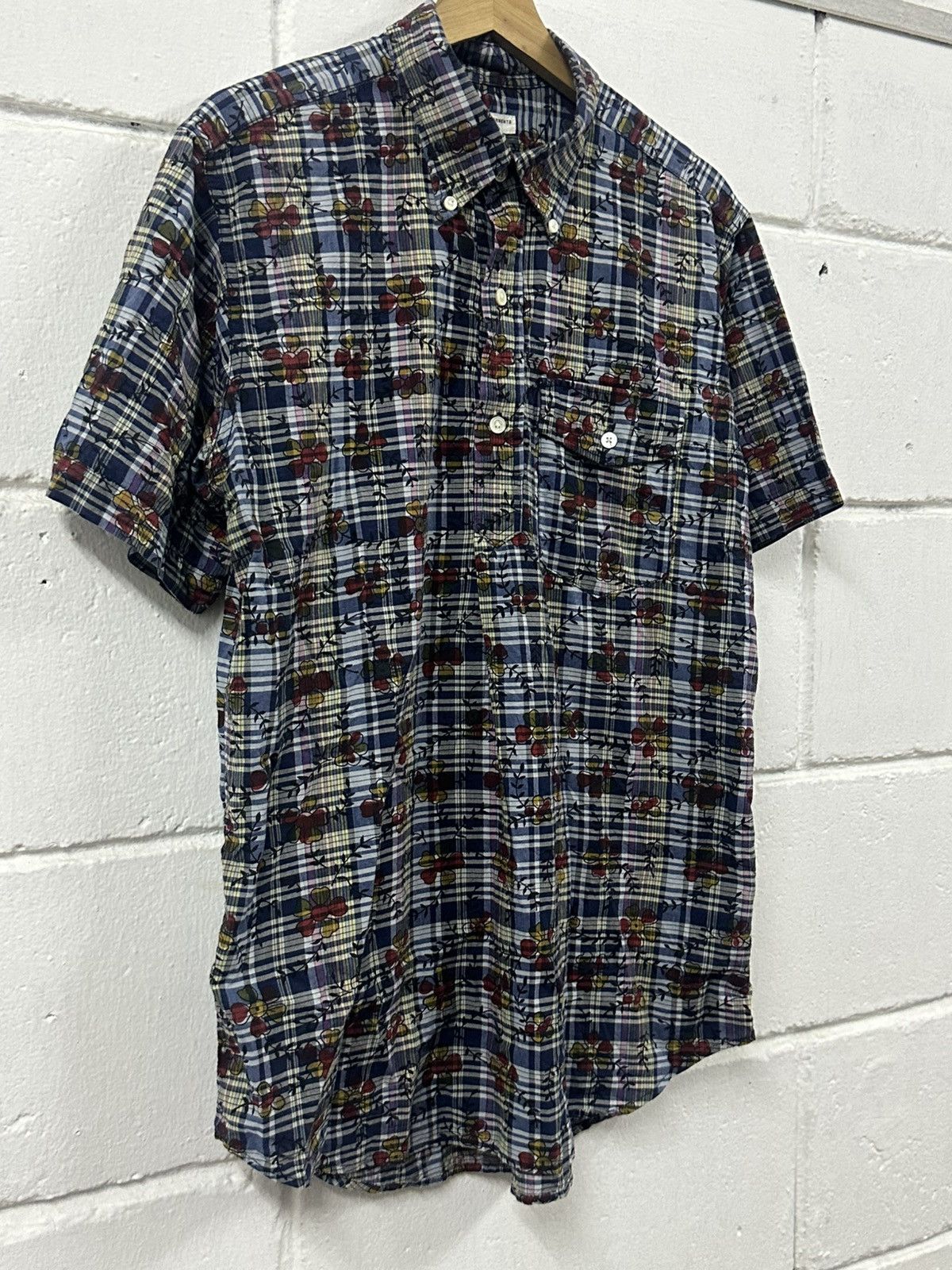 Engineered Garments SS17 Engineered Garments Floral Half Button Shirt Size US M / EU 48-50 / 2 - 7 Thumbnail