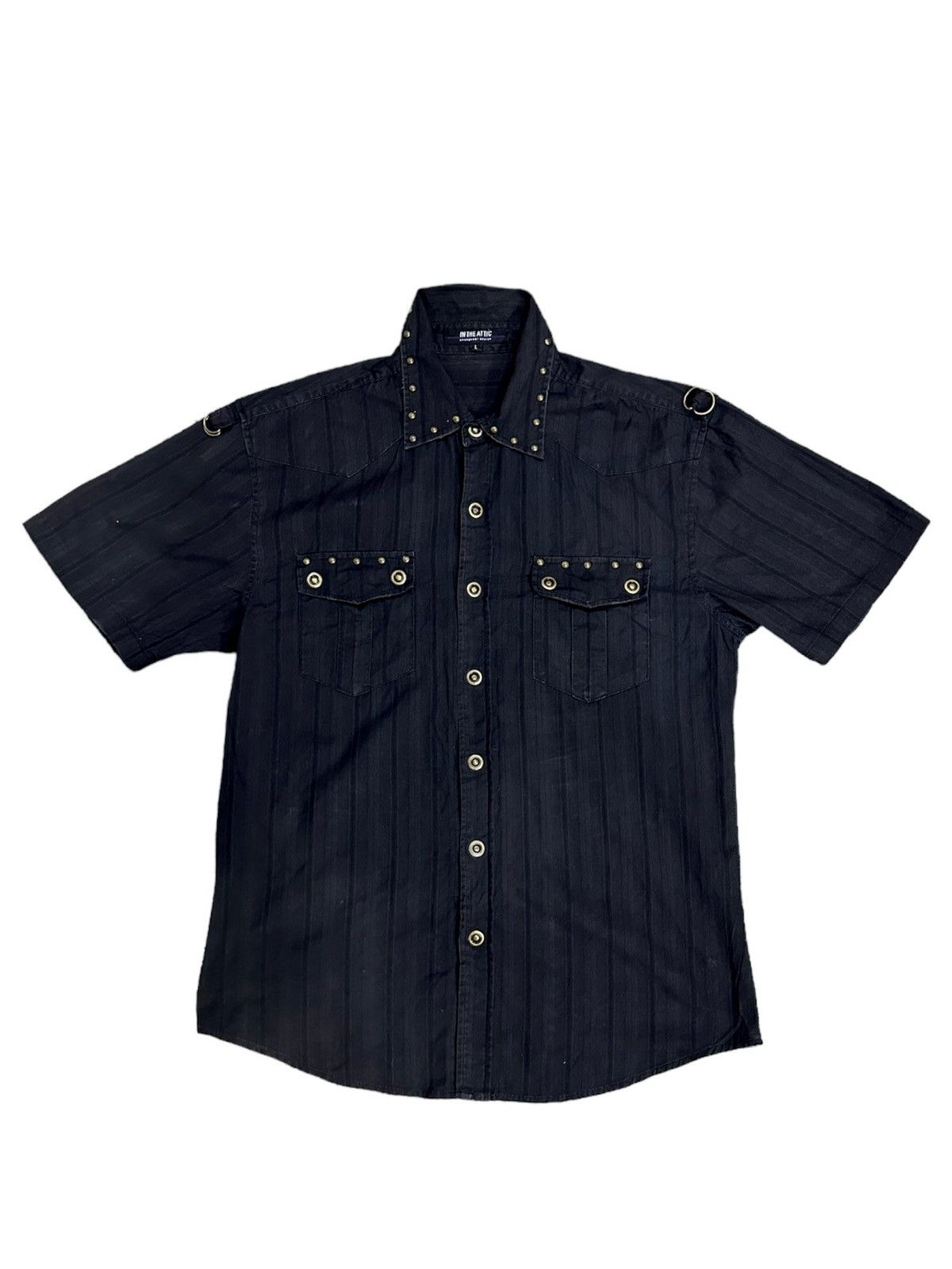 In The Attic In The Attic Homme Bondage Studded Button Shirt Size US M / EU 48-50 / 2 - 1 Thumbnail