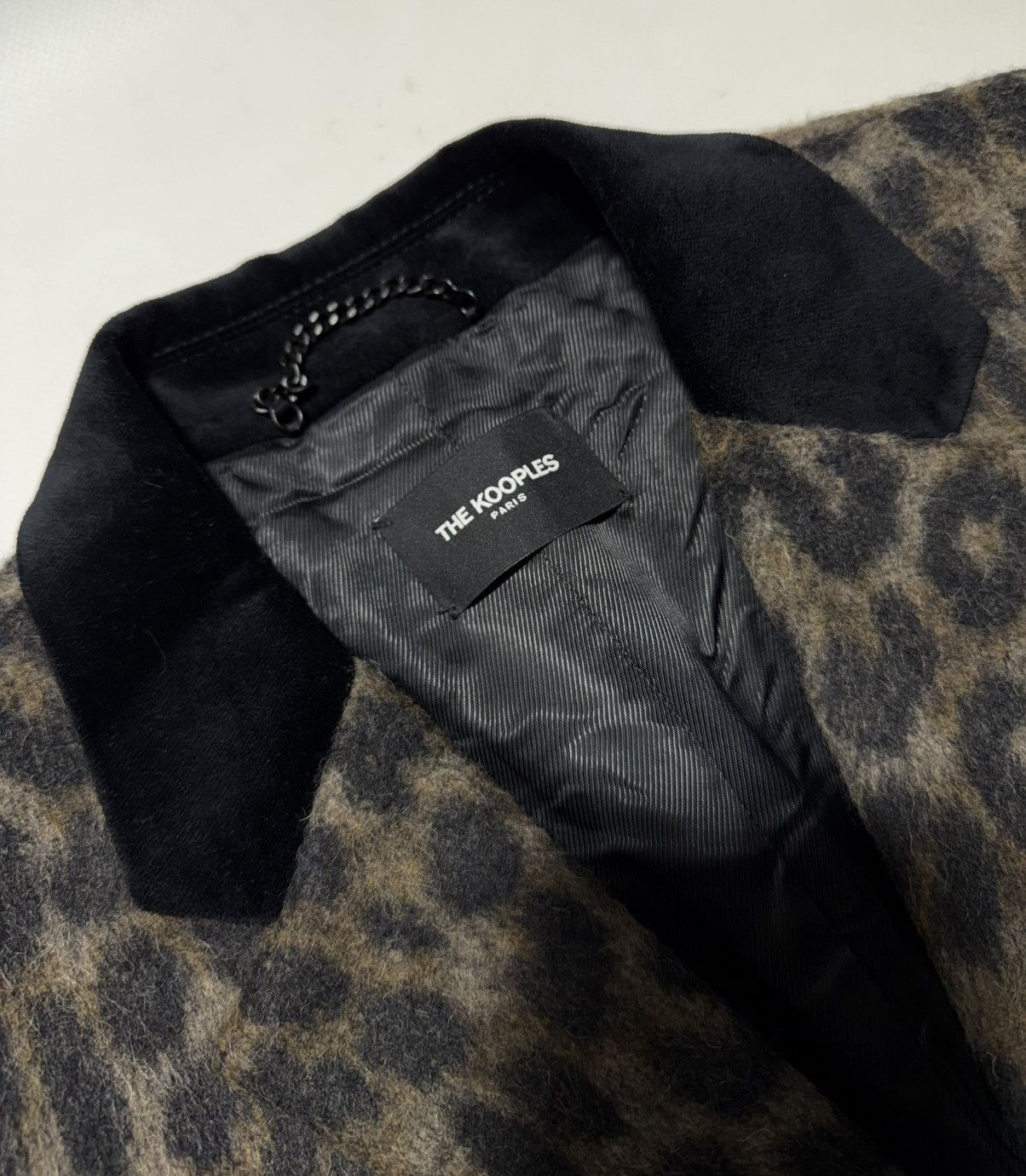 The Kooples The Kooples Leopard Wool Coat Size US XS / EU 42 / 0 - 6 Thumbnail