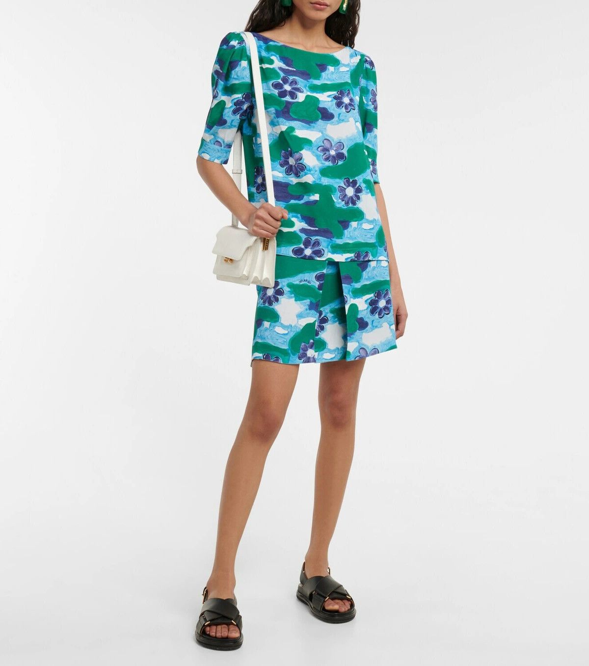 Marni o1y1125 Blouse in Multicolor Size XS / US 0-2 / IT 36-38 - 4 Thumbnail