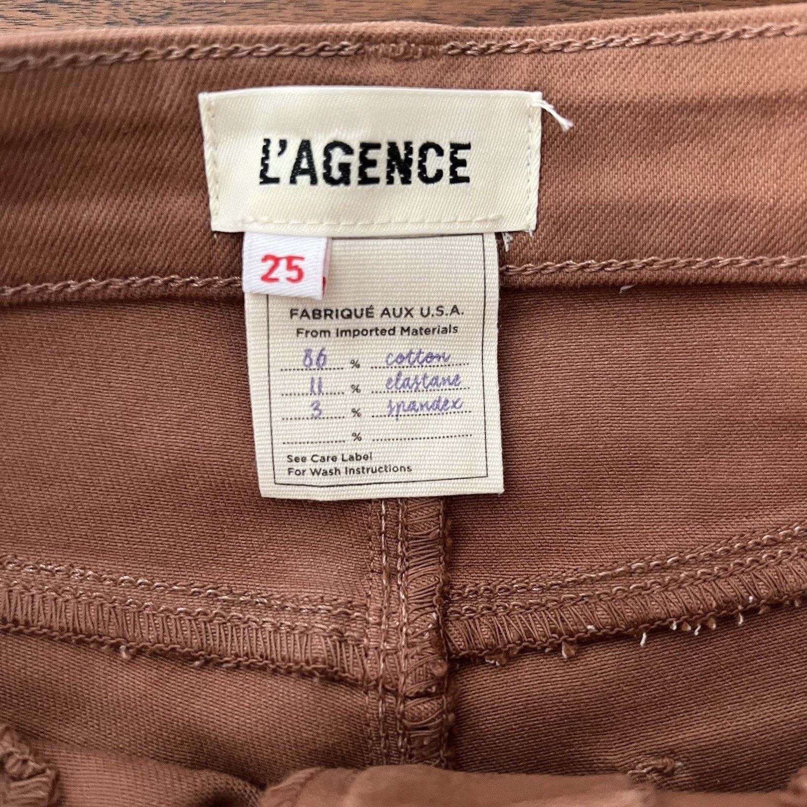 L'AGENCE L’Agence (25) Selma High Rise Baby Bootcut Coated Pants Size 25" / US 0 / IT 36 - 10 Thumbnail