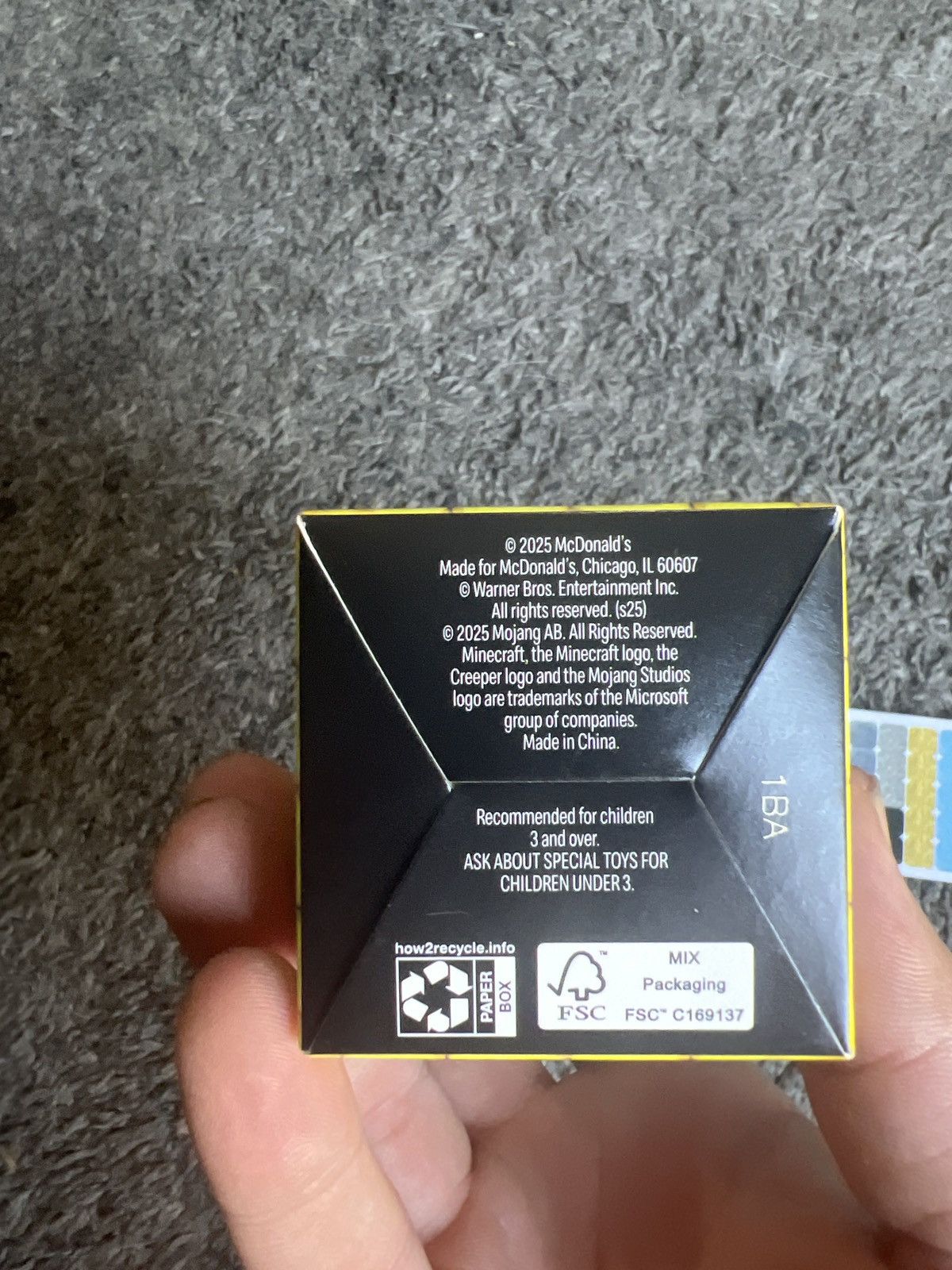 Warner Bros 2025 McDonald’s A Minecraft Movie Gold Block & Dawn Size ONE SIZE - 12 Thumbnail