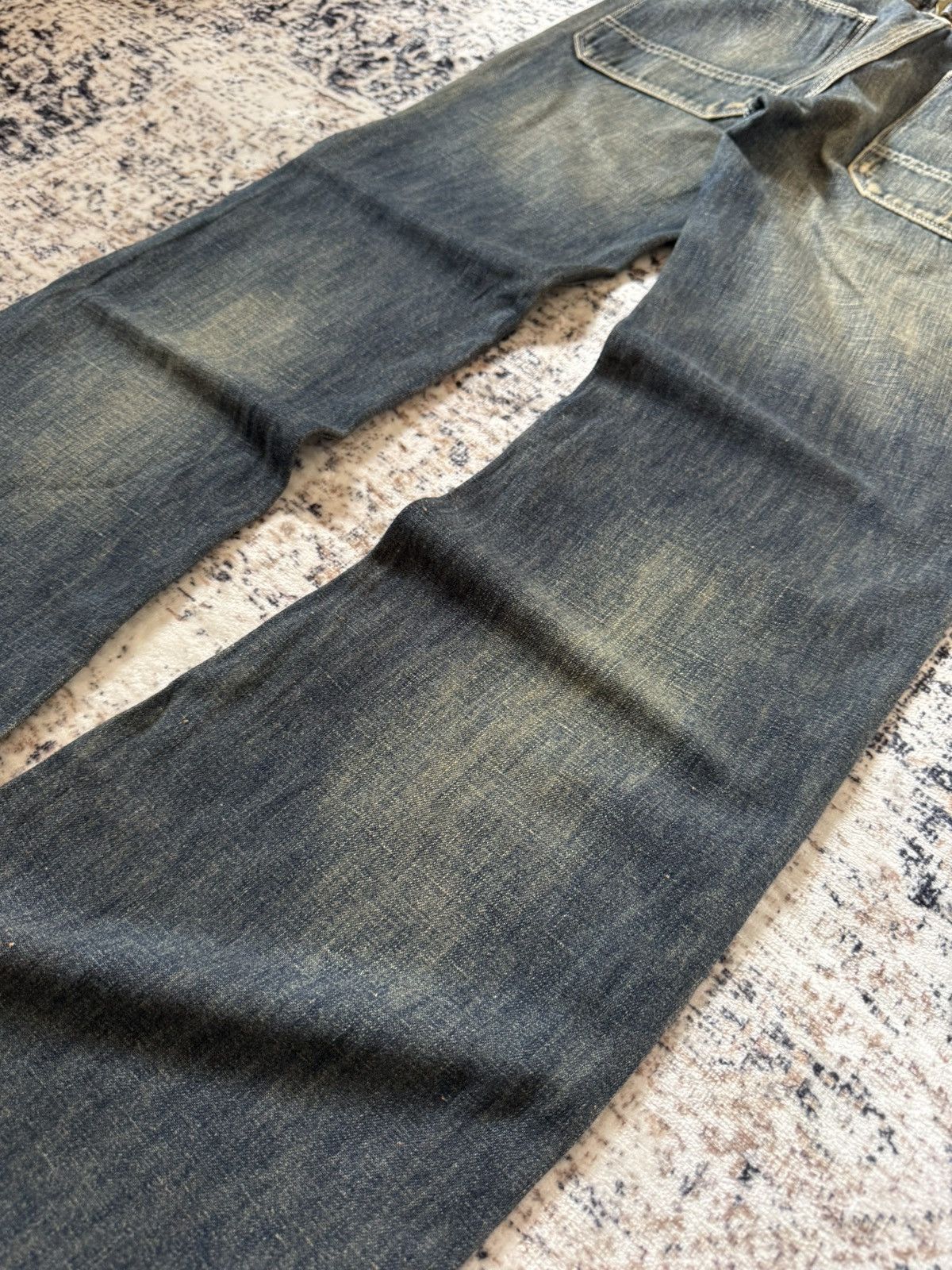 Hysteric Glamour Back Number Japan Mud Wash Patina Fade Baker Flared Jeans Size US 29 - 18 Thumbnail