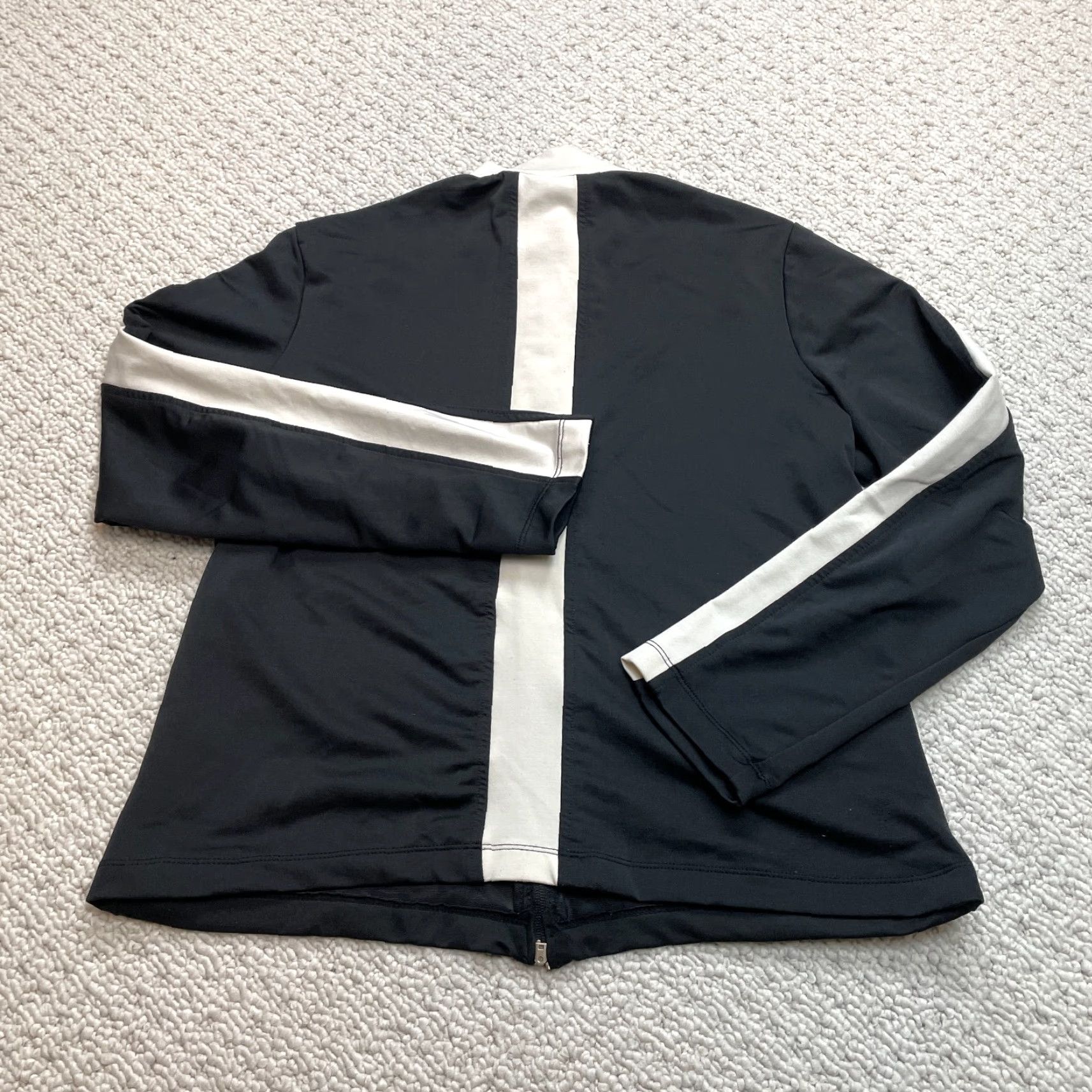Vintage Danskin Track Jacket Womens XL 16/18 Black Full Zip Polyester Shoes? Size XL / US 12-14 / IT 48-50 - 8 Thumbnail