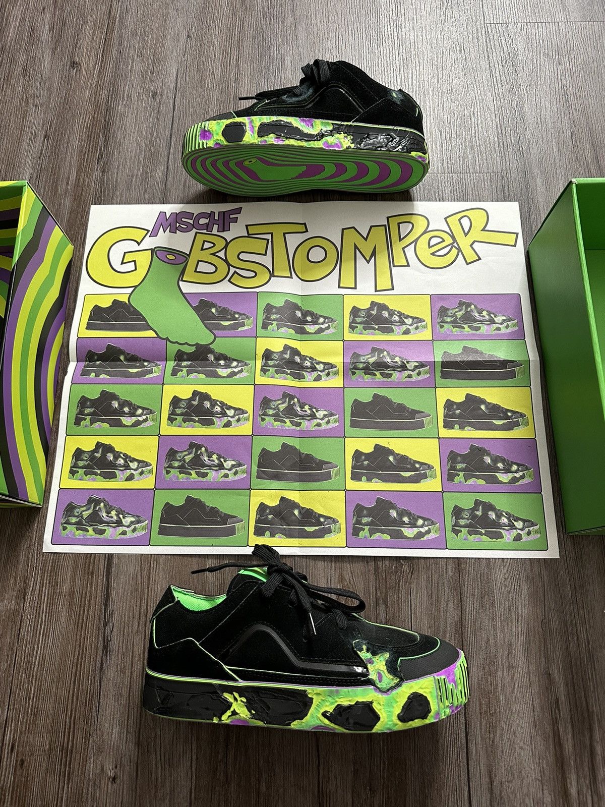 Mschf GOBSTOMPER Edition Sneakerミスチーフ DESTROYING $200 Sneakers! MSCHF Gobstomper Sour Edition