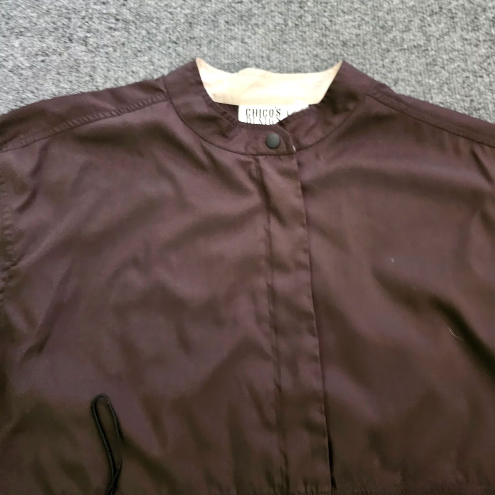 Vintage Chicos Jacket Women Large Black Long Sleeve Button Lightweight Casual Everyday Jacket Womens L Black Size L / US 10 / IT 46 - 2 Thumbnail