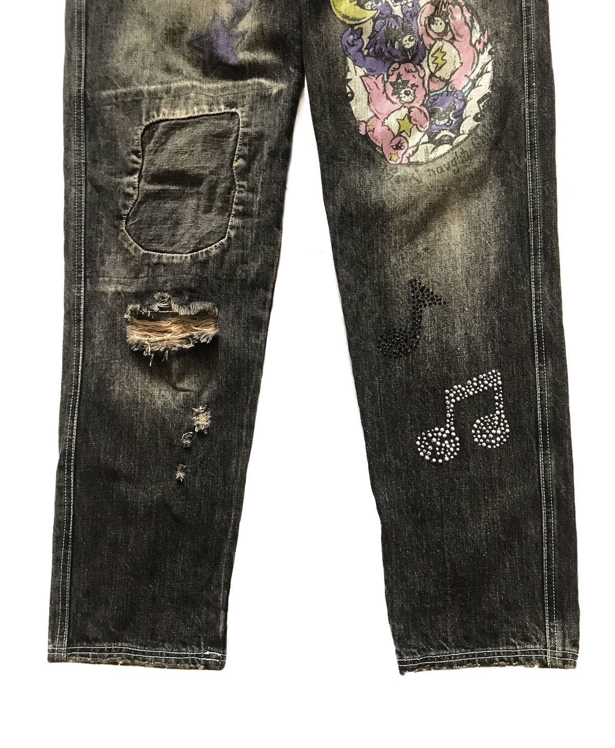 20471120 × Beauty Beast × Japanese Brand JAPANESE BRAND CANDY STRIPPER PATCHWORK & ART STYLE JEANS Size US 30 / EU 46 - 3 Thumbnail