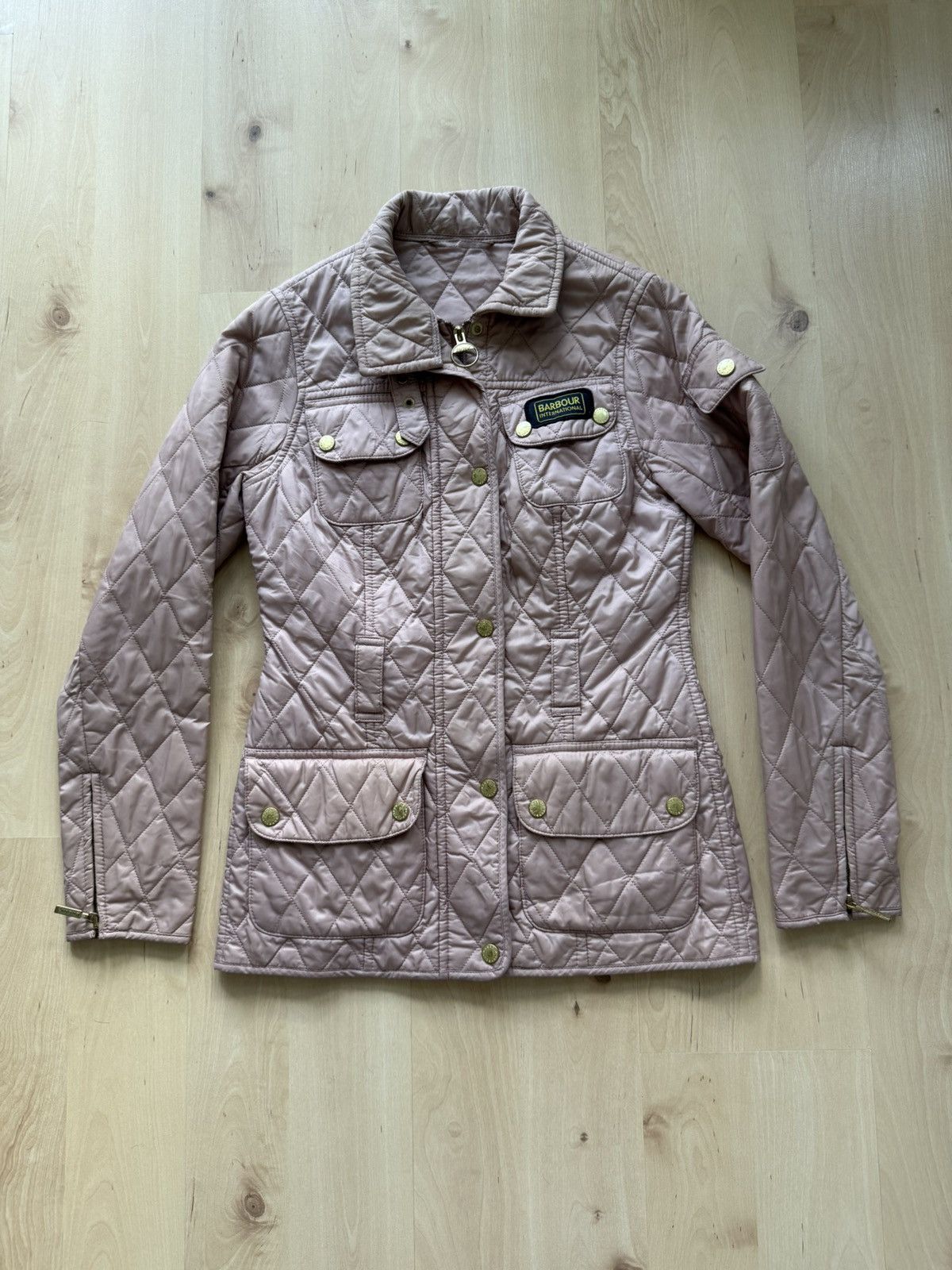 Barbour Barbour International Quilted jacket vintage light pink Size XS / US 0-2 / IT 36-38 - 4 Thumbnail