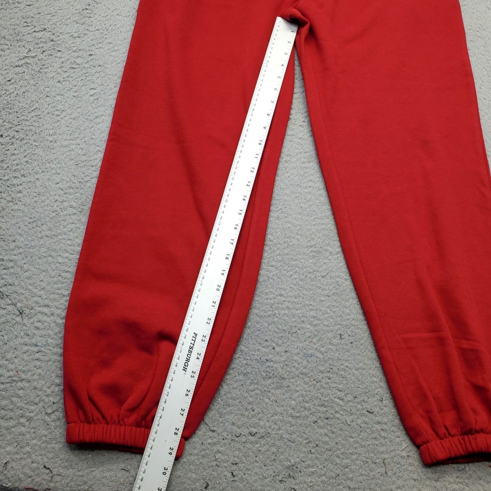 Vintage Threads Connect Womens 1XL Red Fleece Lined Jogger Pants Drawstring Waist Size 40" / US 18 - 4 Thumbnail