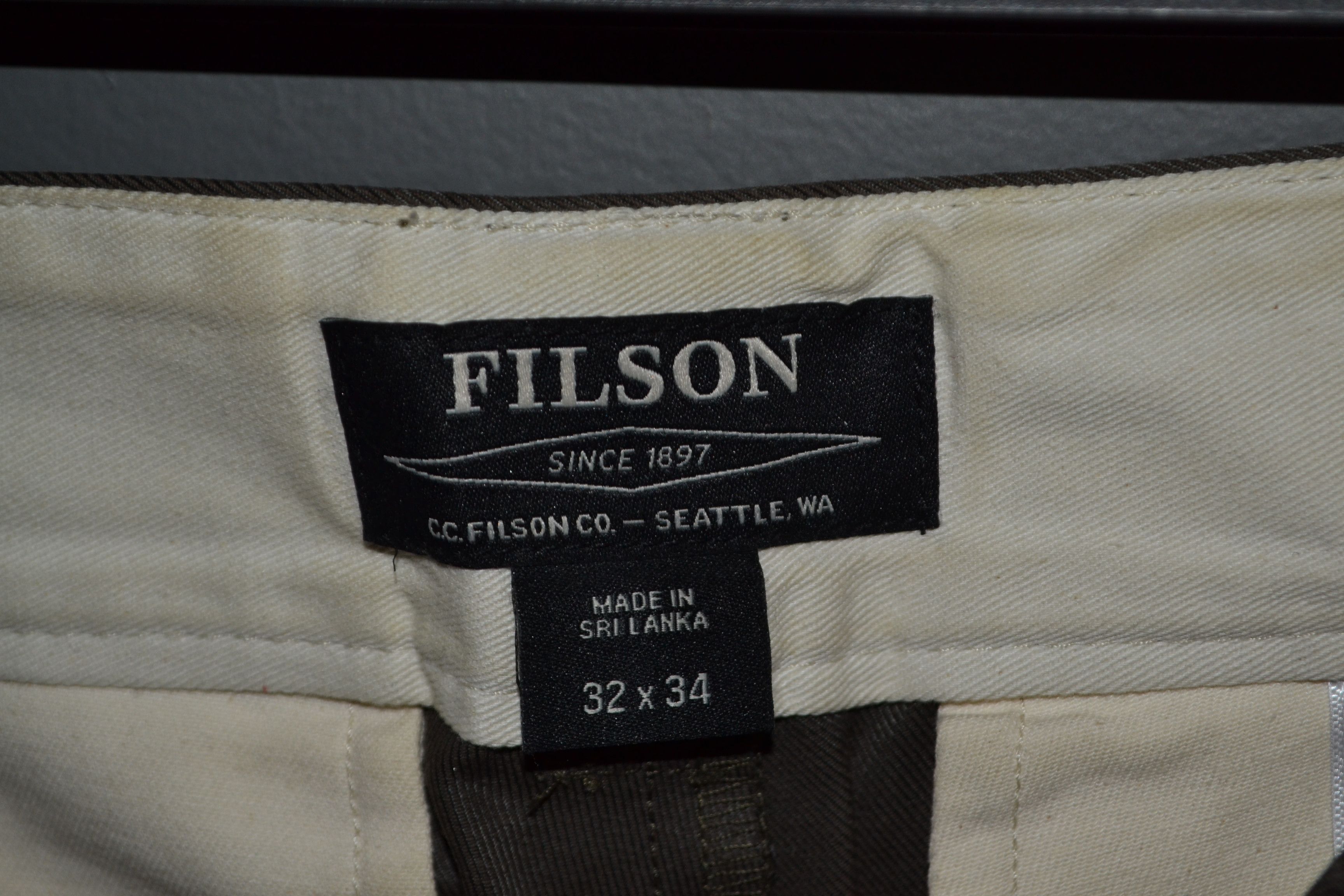 Filson Filson Bremerton Work Pant Olive Army Water Resistant 32 Size US 32 / EU 48 - 11 Thumbnail