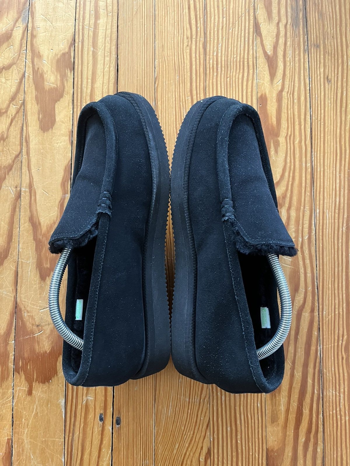 Suicoke Suicoke Moc Slippers Loafer Suede Black Shearling Lined Size US 9 / EU 42 - 4 Thumbnail