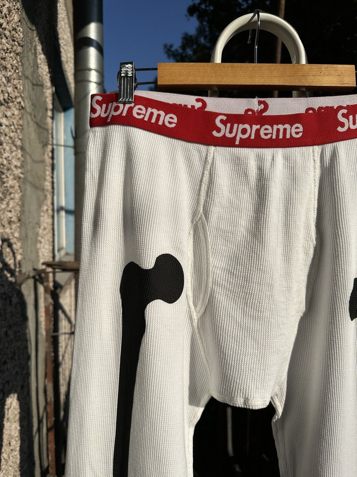 Hanes × Supreme Supreme x Hanes Skeleton Thermal Pants Size US 34 / EU 50 - 5 Thumbnail