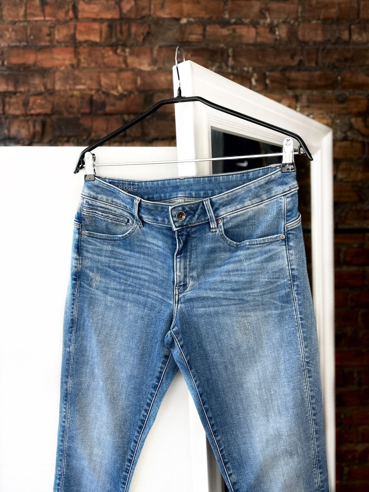 G-Star Women’s Jeans G-Star Raw Midge Zip Mid Skinny Blue Stretch Size 32" / US 10 / IT 46 - 7 Thumbnail