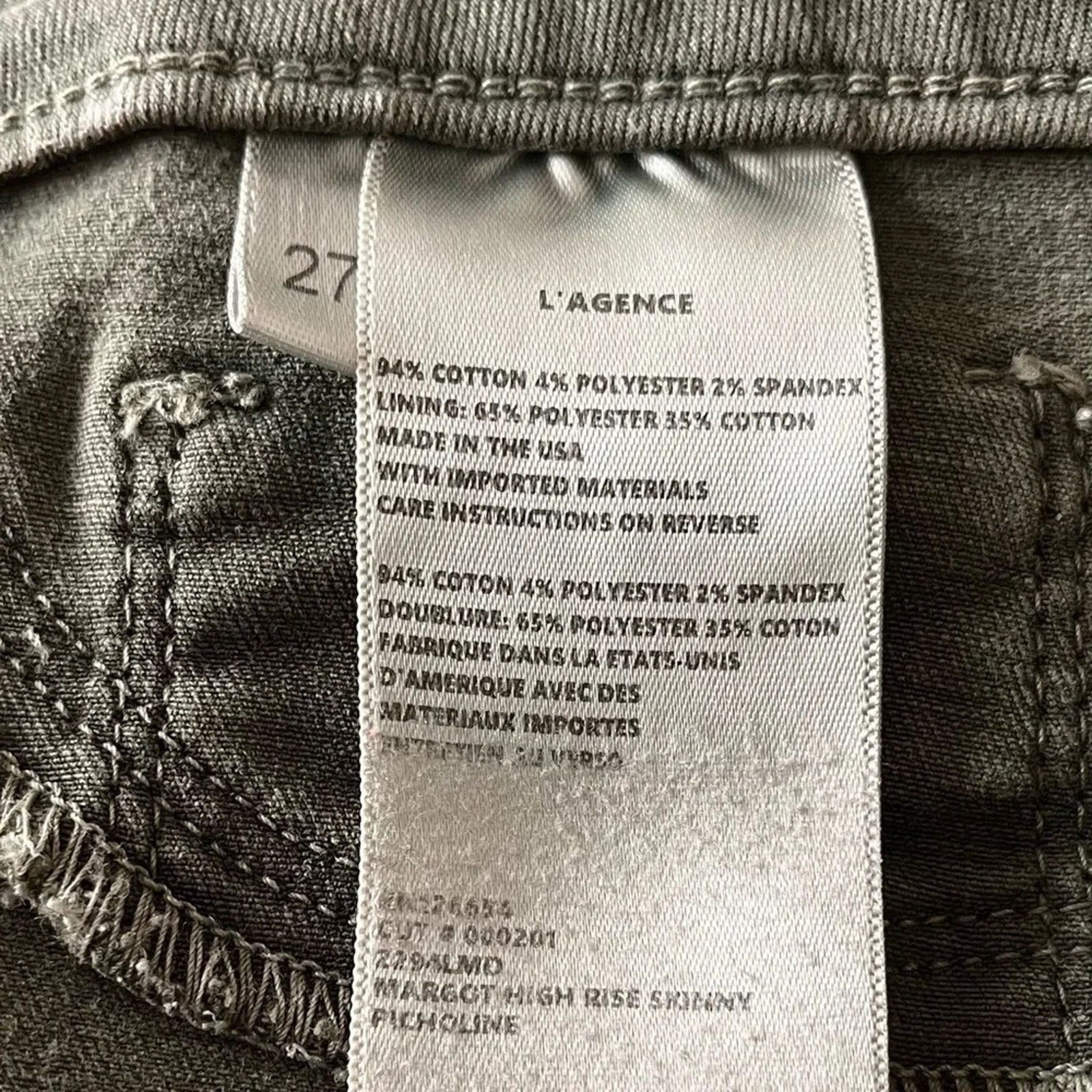L'AGENCE L’Agence Margot High Rise Skinny Jeans, size 27 Size 27" / US 4 / IT 40 - 8 Thumbnail