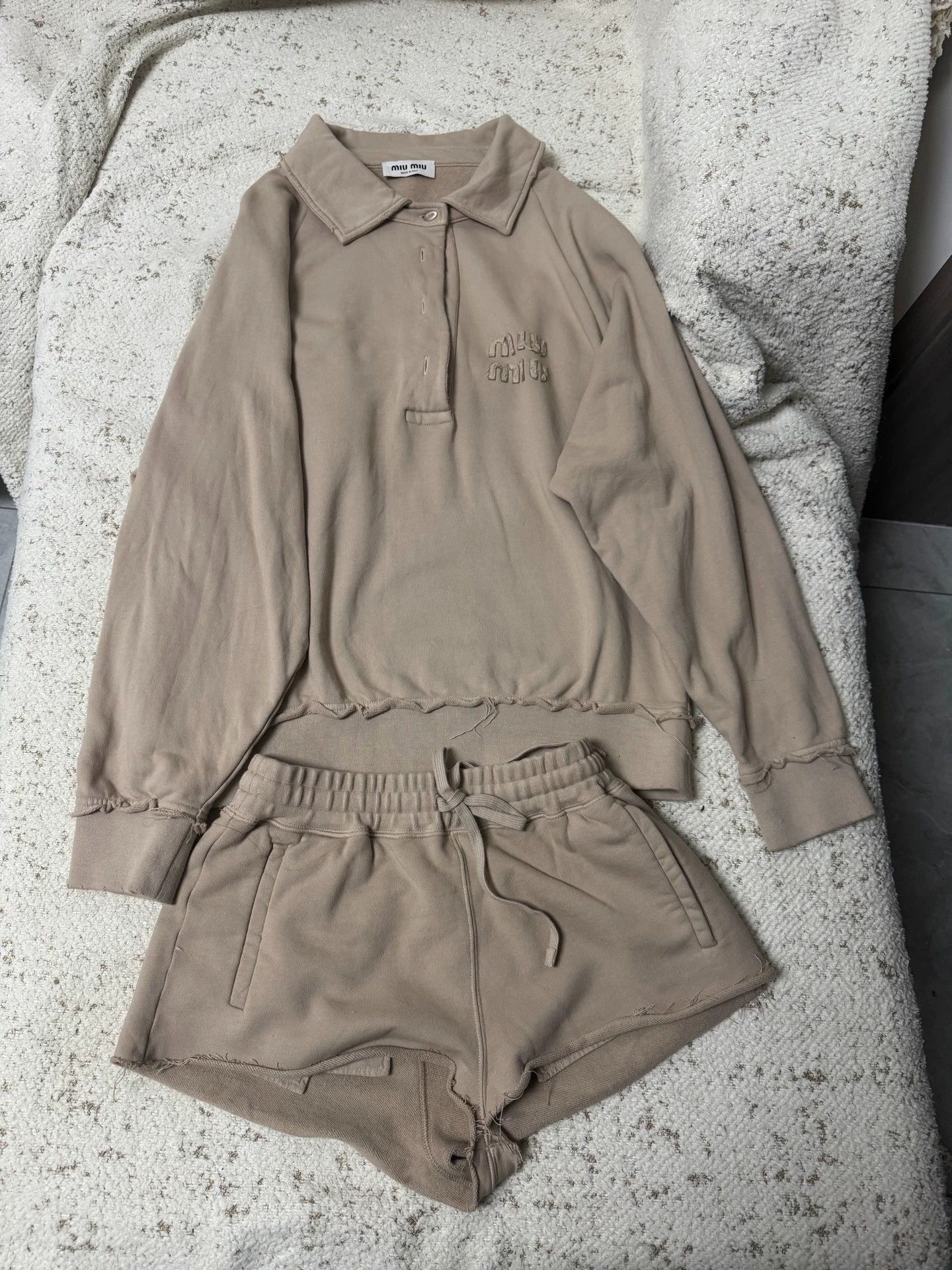 Miu Miu MIU MIU Set XS Top 38 Shorts 99 New Authentic Size XS / US 0-2 / IT 36-38 - 1 Thumbnail