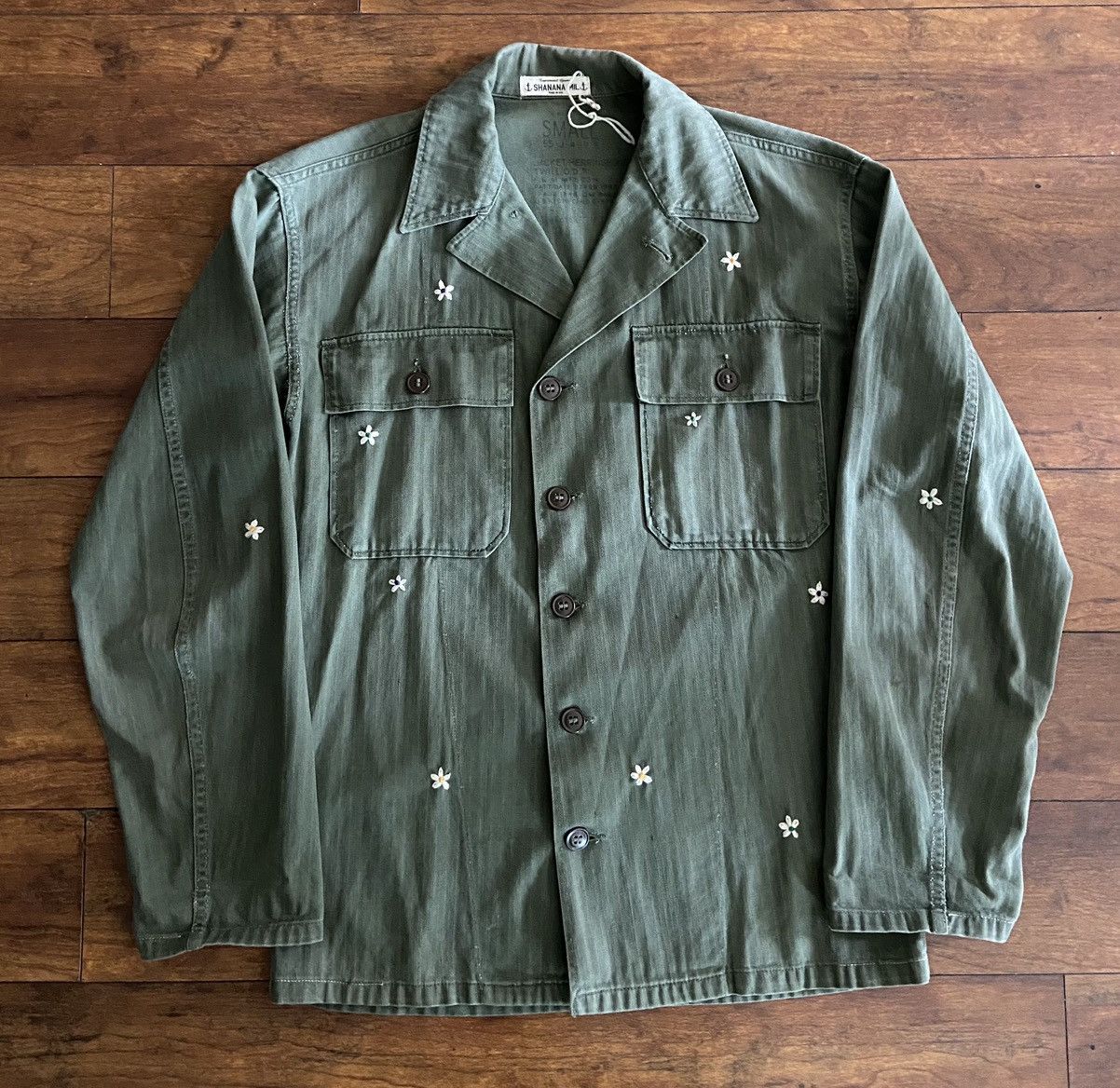 40s Military Herringbone Twill Jacket