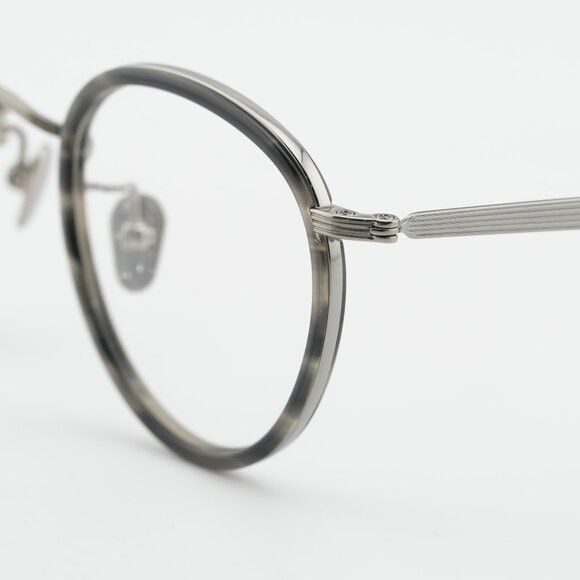 Maui Jim Maui Jim MJO 2420 02C Eyeglasses Silver/Grey 46mm Round Fram Size ONE SIZE - 2 Thumbnail