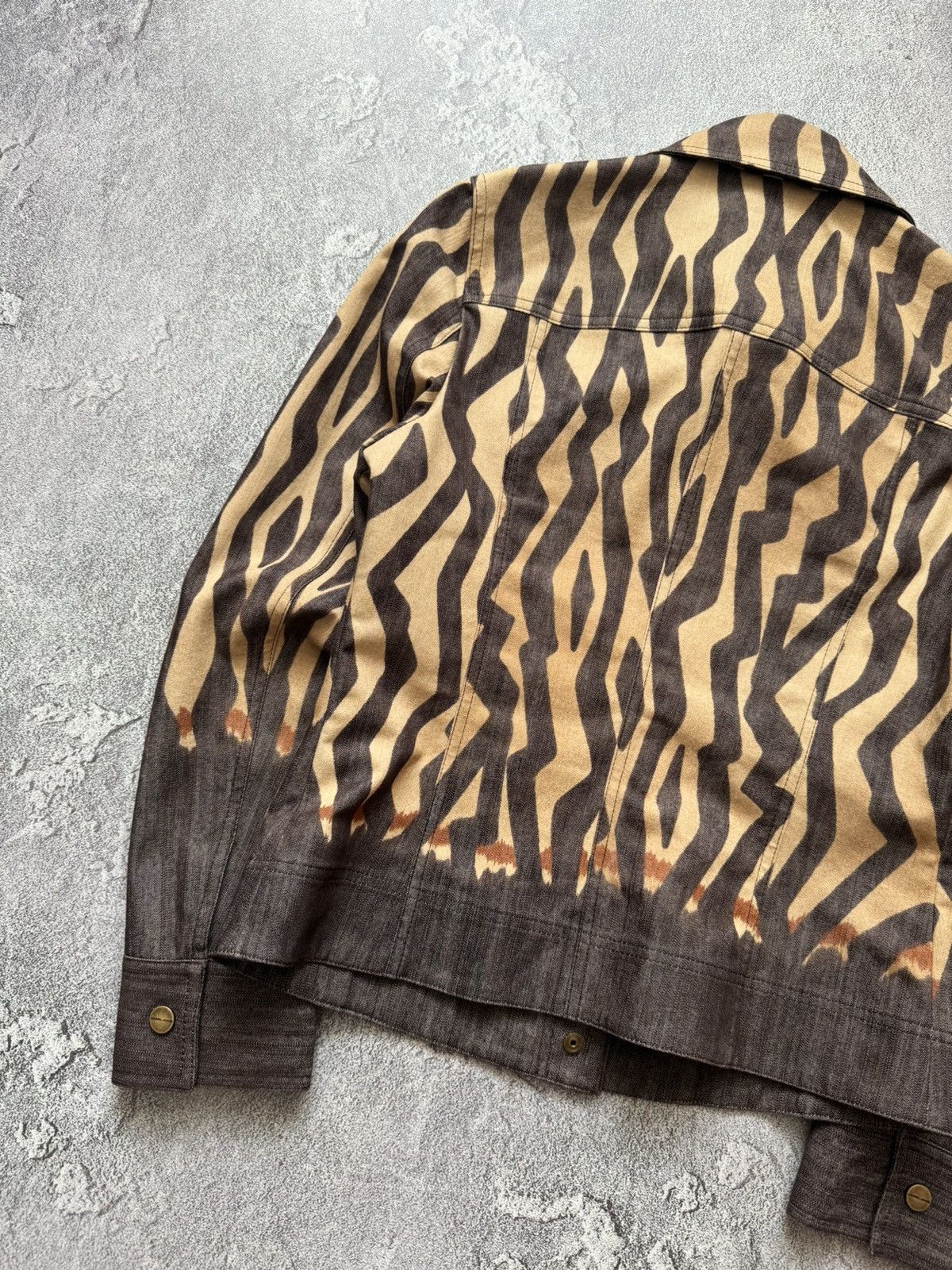 Escada × Escada Sport Lauren by Escada 36 all printed leopard brown jacket denim Size S / US 4 / IT 40 - 16 Thumbnail