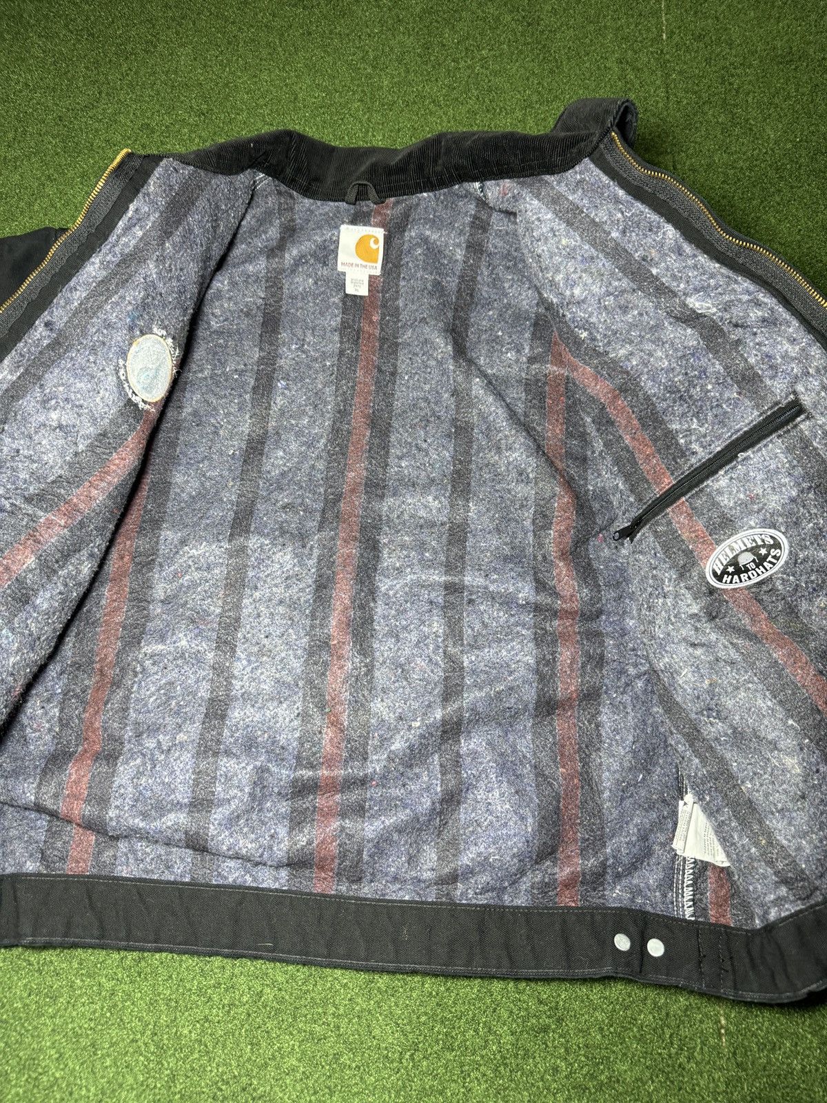 Carhartt × Vintage Vintage 90s Carhartt Detroit Black J01 J97 Full Zip Jacket Size US XL / EU 56 / 4 - 4 Thumbnail