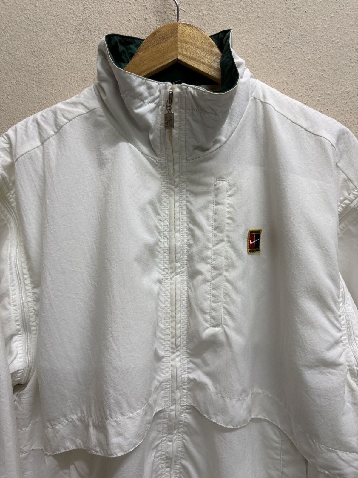Nike Vintage 90s Nike Tennis Court Covertiable Sleeve Jacket Size US XL / EU 56 / 4 - 20 Thumbnail