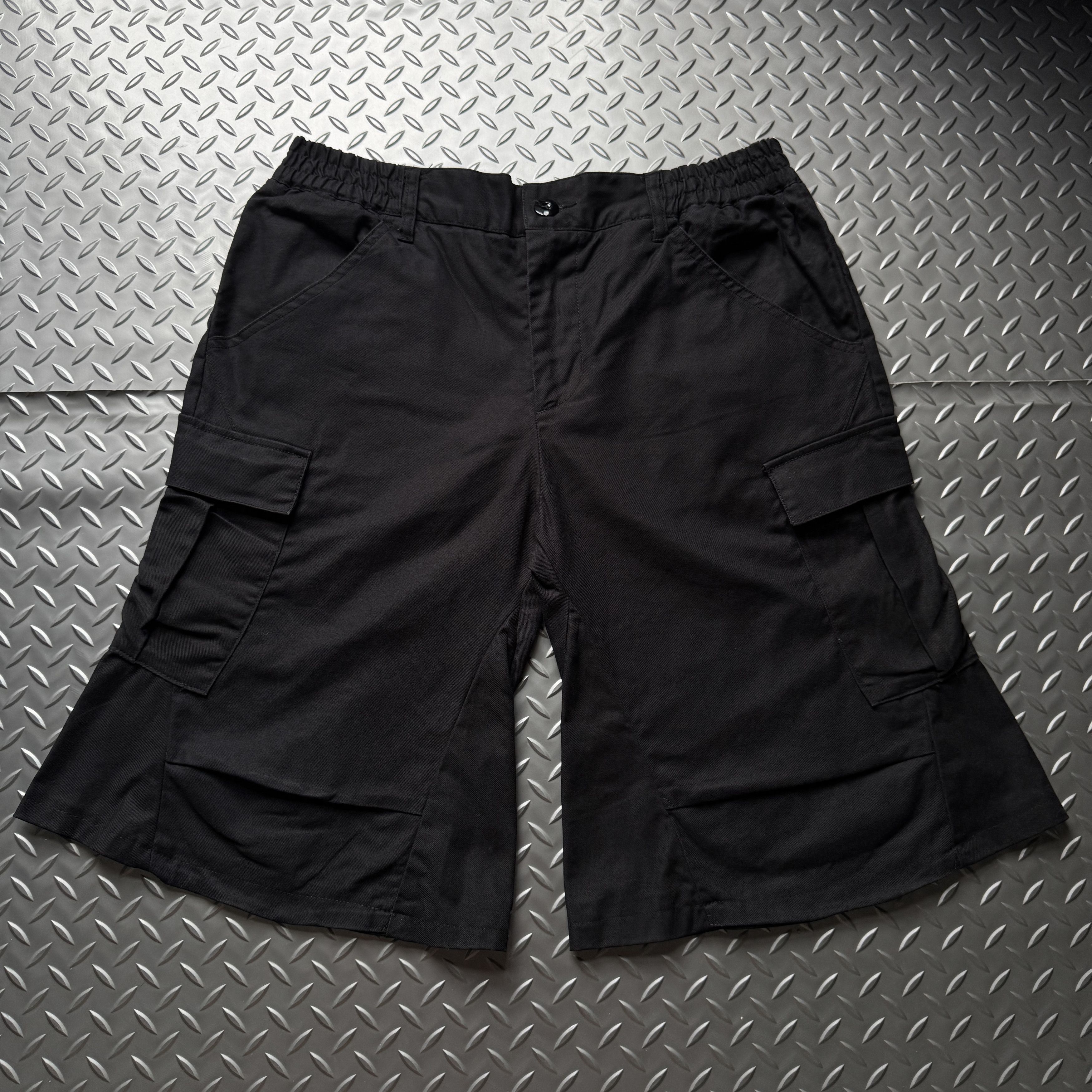 Number (N)ine Black Cargo Shorts