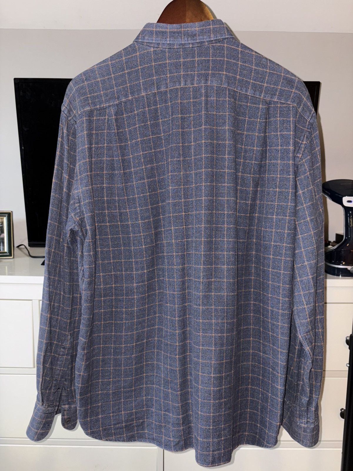 Barneys New York Barney’s New York Navy and Orange Striped Button Down Size US L / EU 52-54 / 3 - 2 Thumbnail