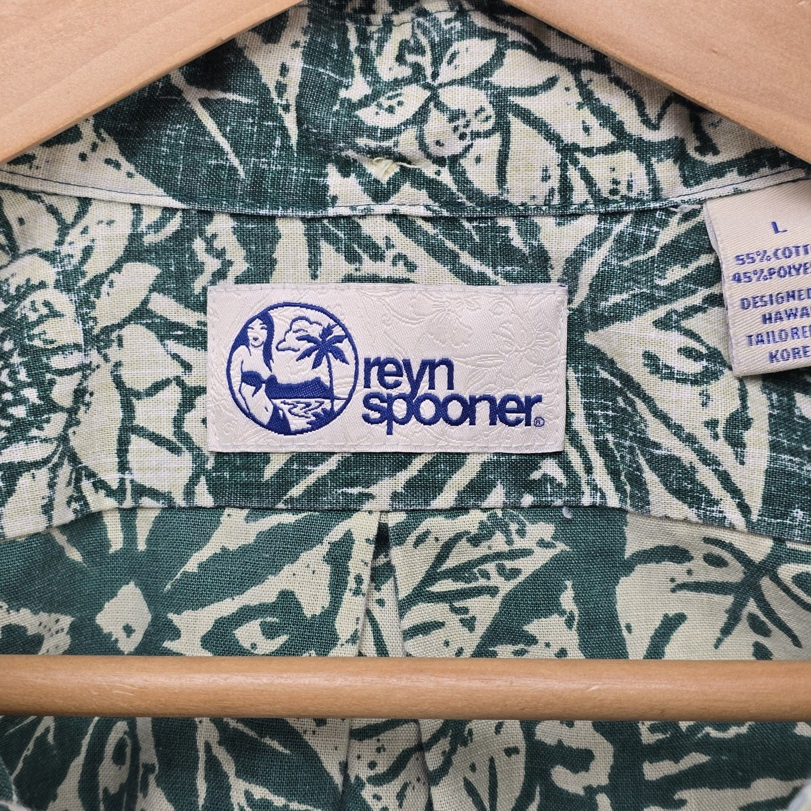 Reyn Spooner Vintage Reyn Spooner Hawaiian Button Down Polo Shirt Large Size US L / EU 52-54 / 3 - 5 Thumbnail