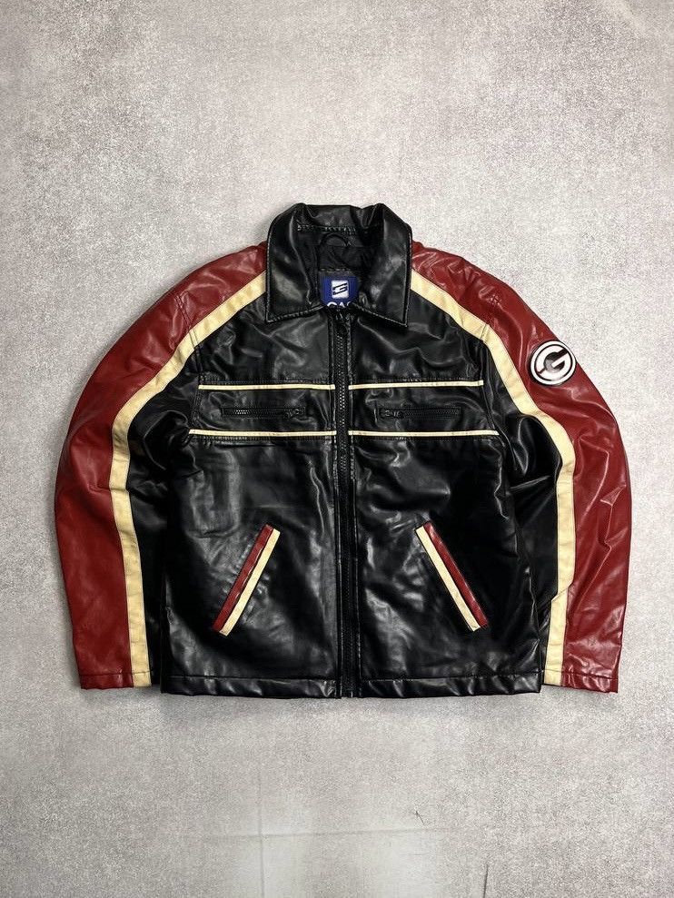 Vintage ⚡️FAST SALE⚡️VINTAGE 90's RACING LEATHER JACKET Y2K L Size US L / EU 52-54 / 3 - 1 Thumbnail