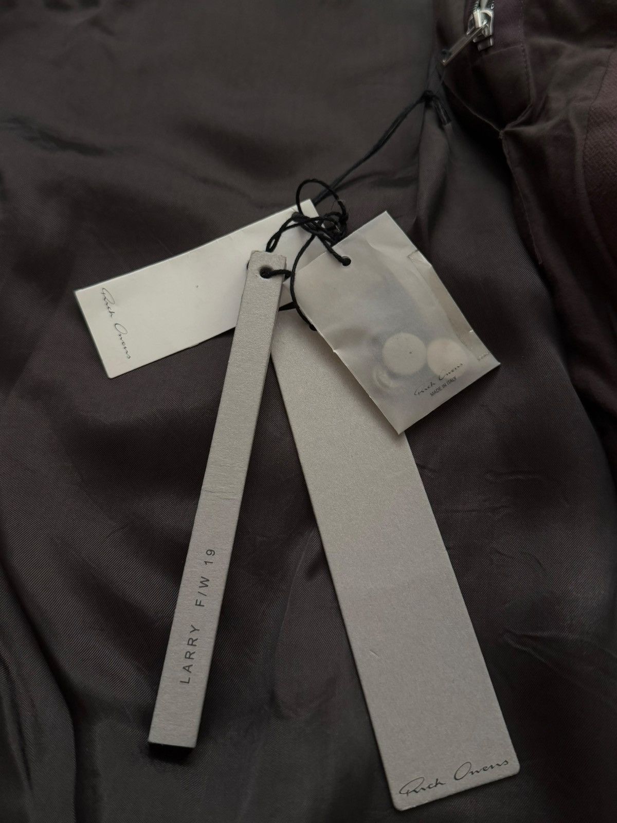Rick Owens RARE 2019 Larry GIANT Sisy Suede Panel Parka Size US M / EU 48-50 / 2 - 14 Thumbnail